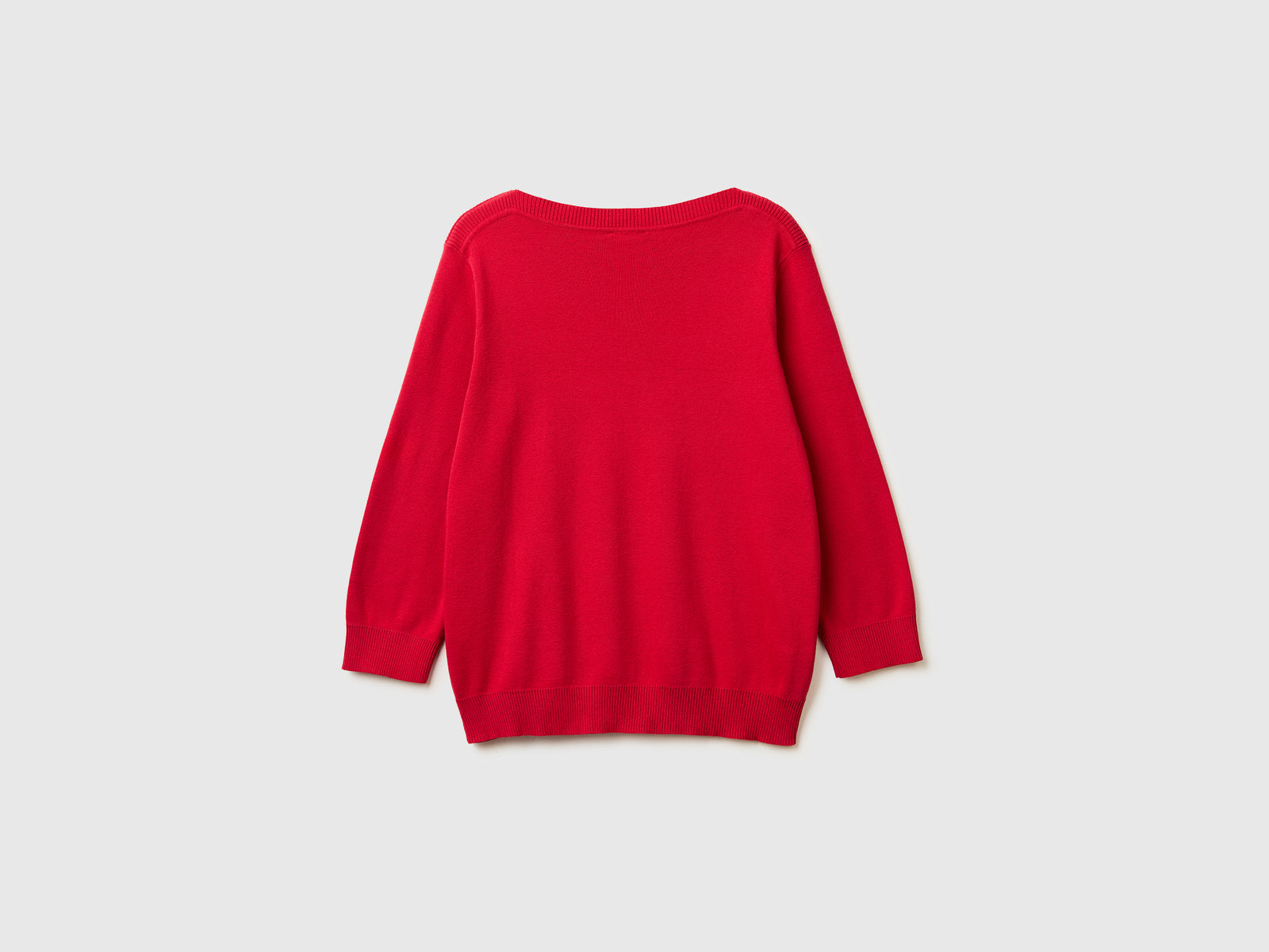 Strawberry red sweater with boat neck - ucb_image_BS