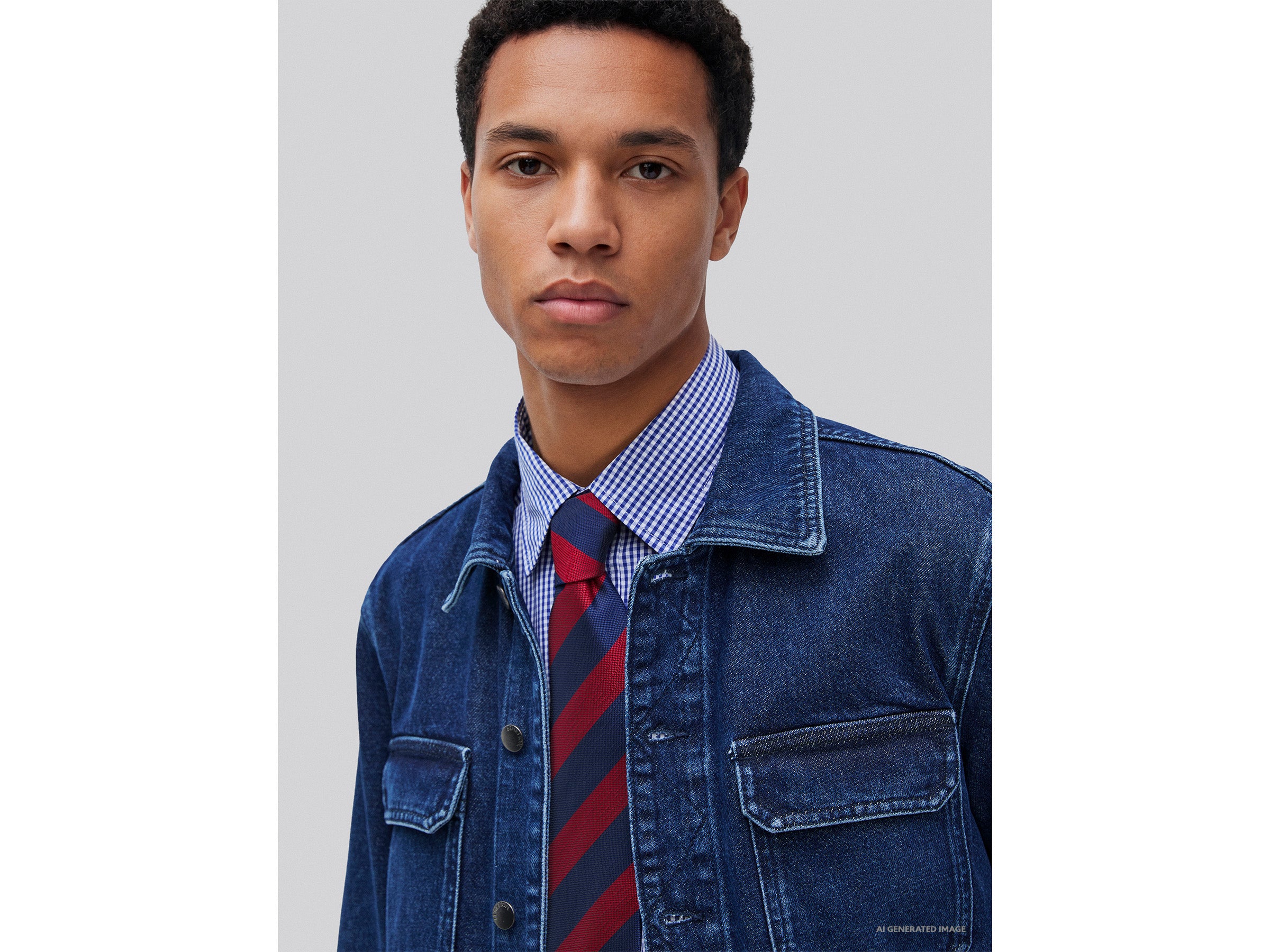 Blusão em denim regular fit - ucb_image_FY
