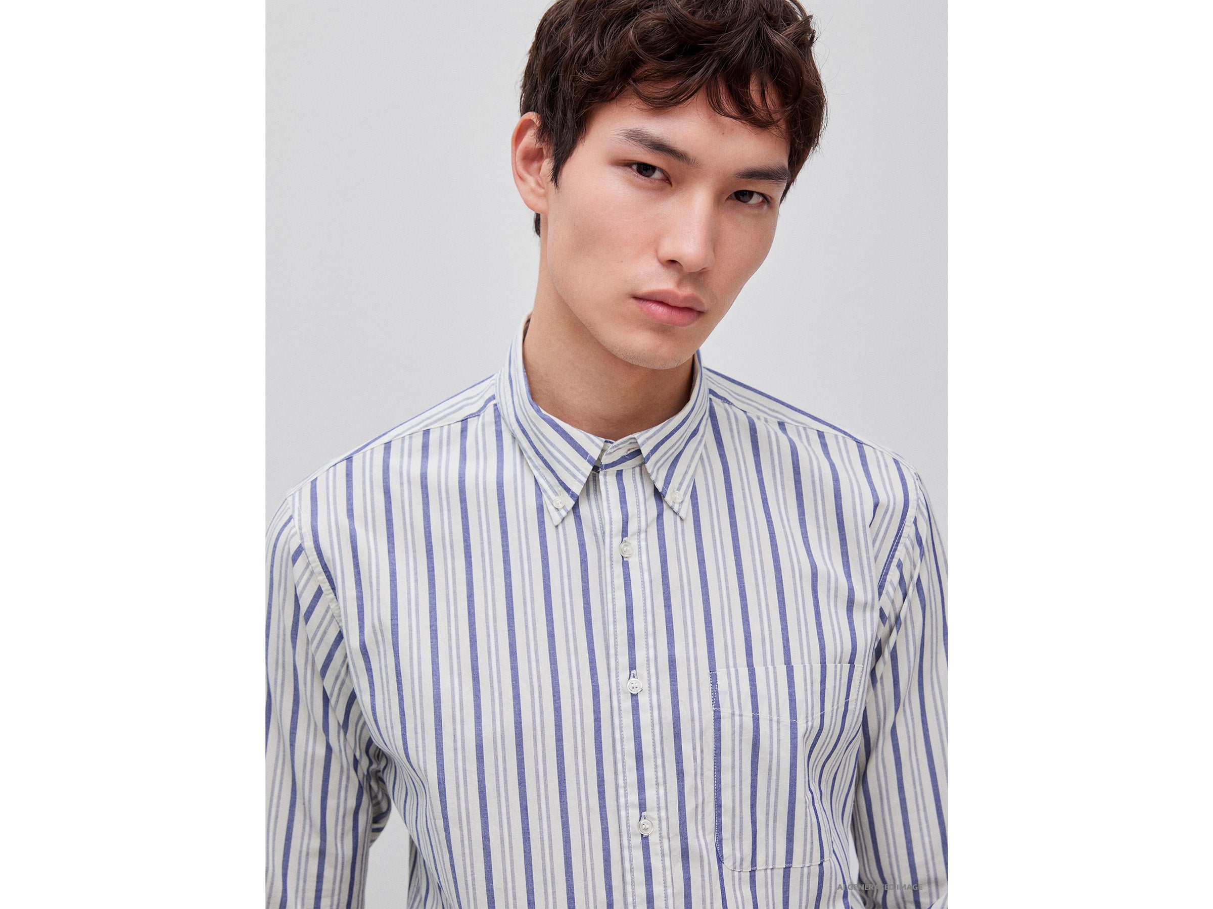Camisa button down às riscas - ucb_image_FY