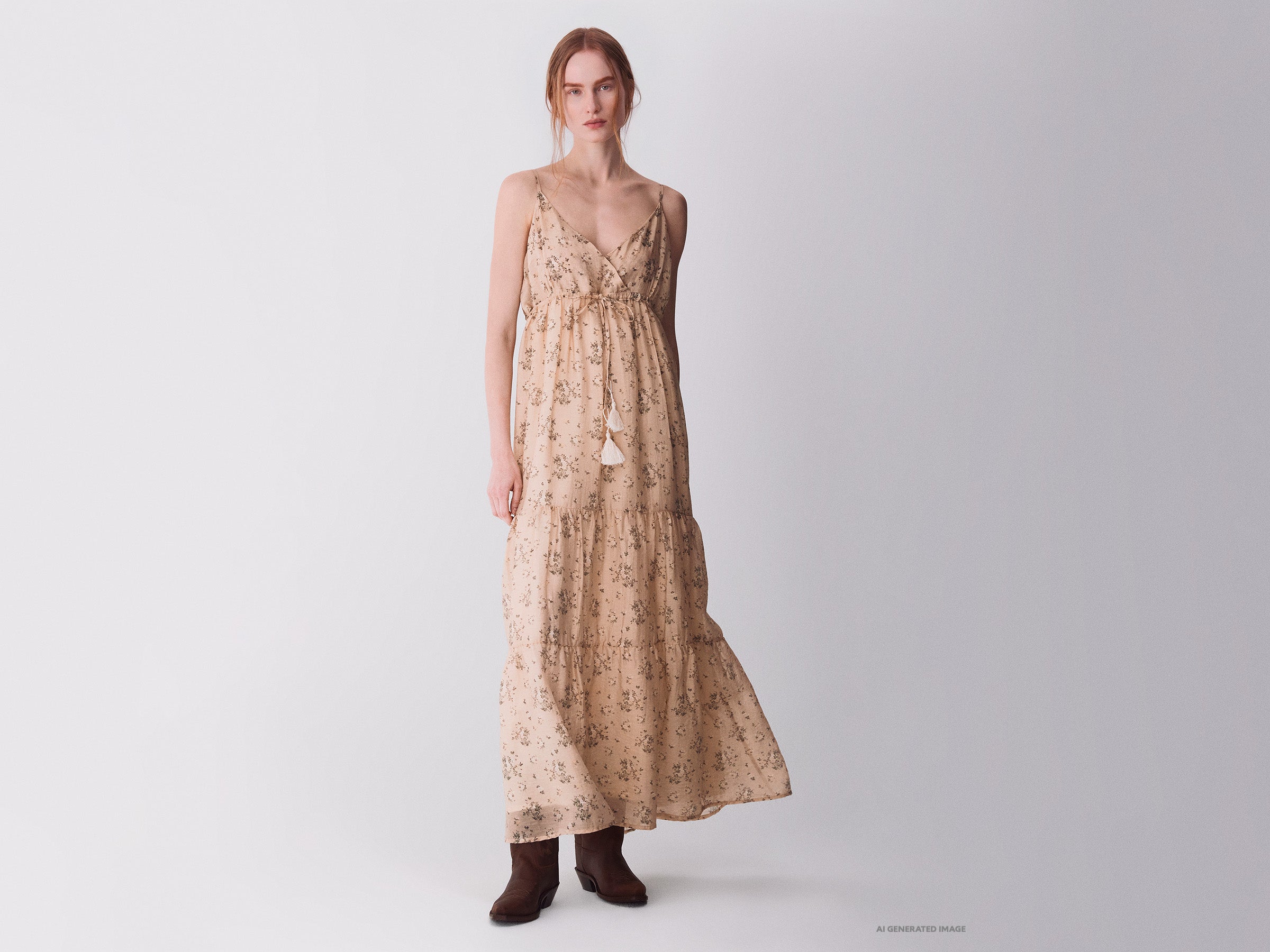Vestido comprido estampado - ucb_image_FY