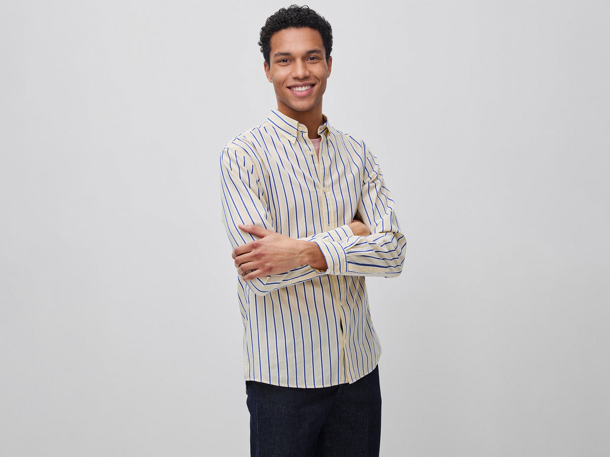 Camisa às riscas button down - ucb_image_F