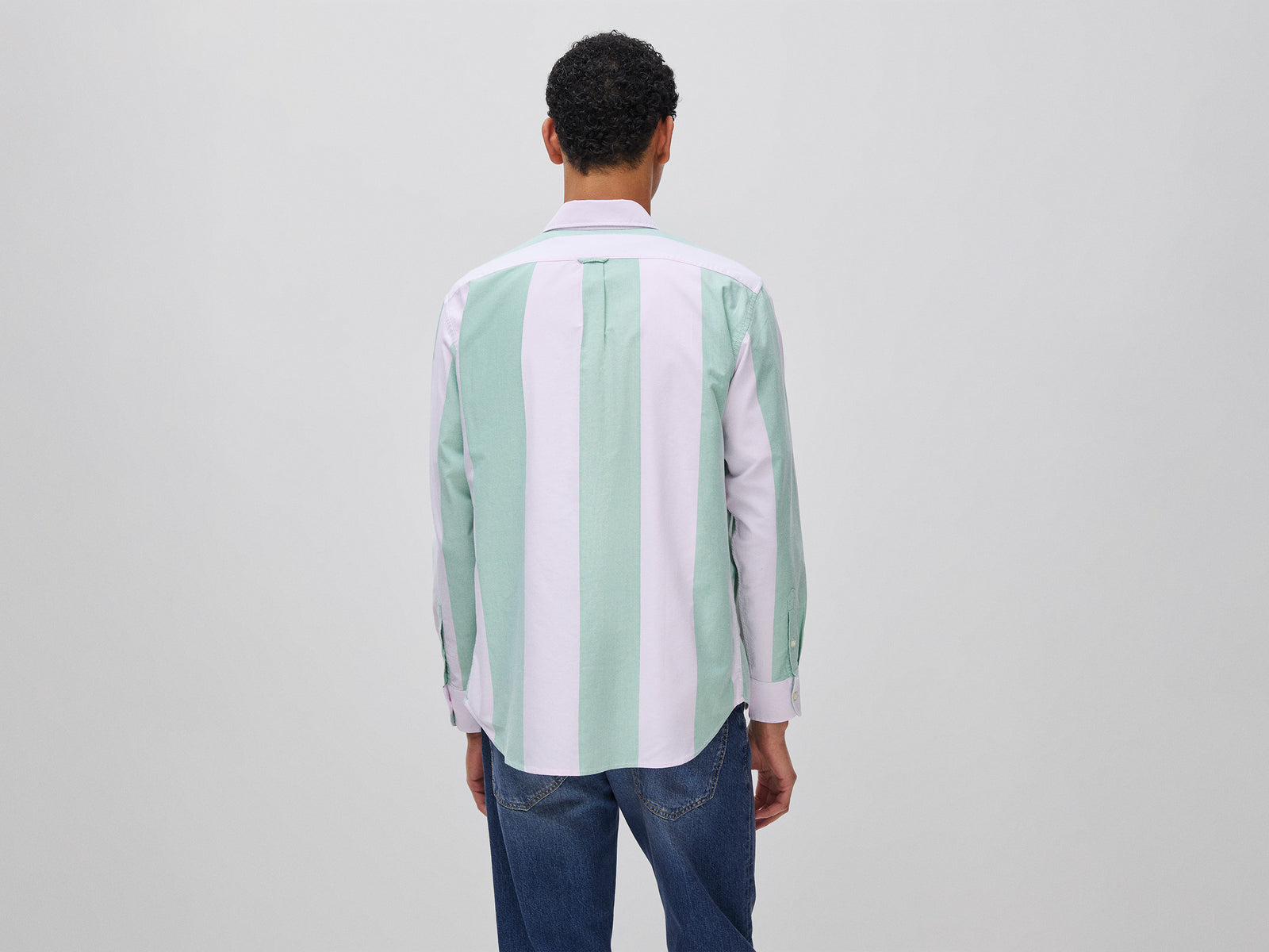 Camisa às riscas verde e rosa - ucb_image_B
