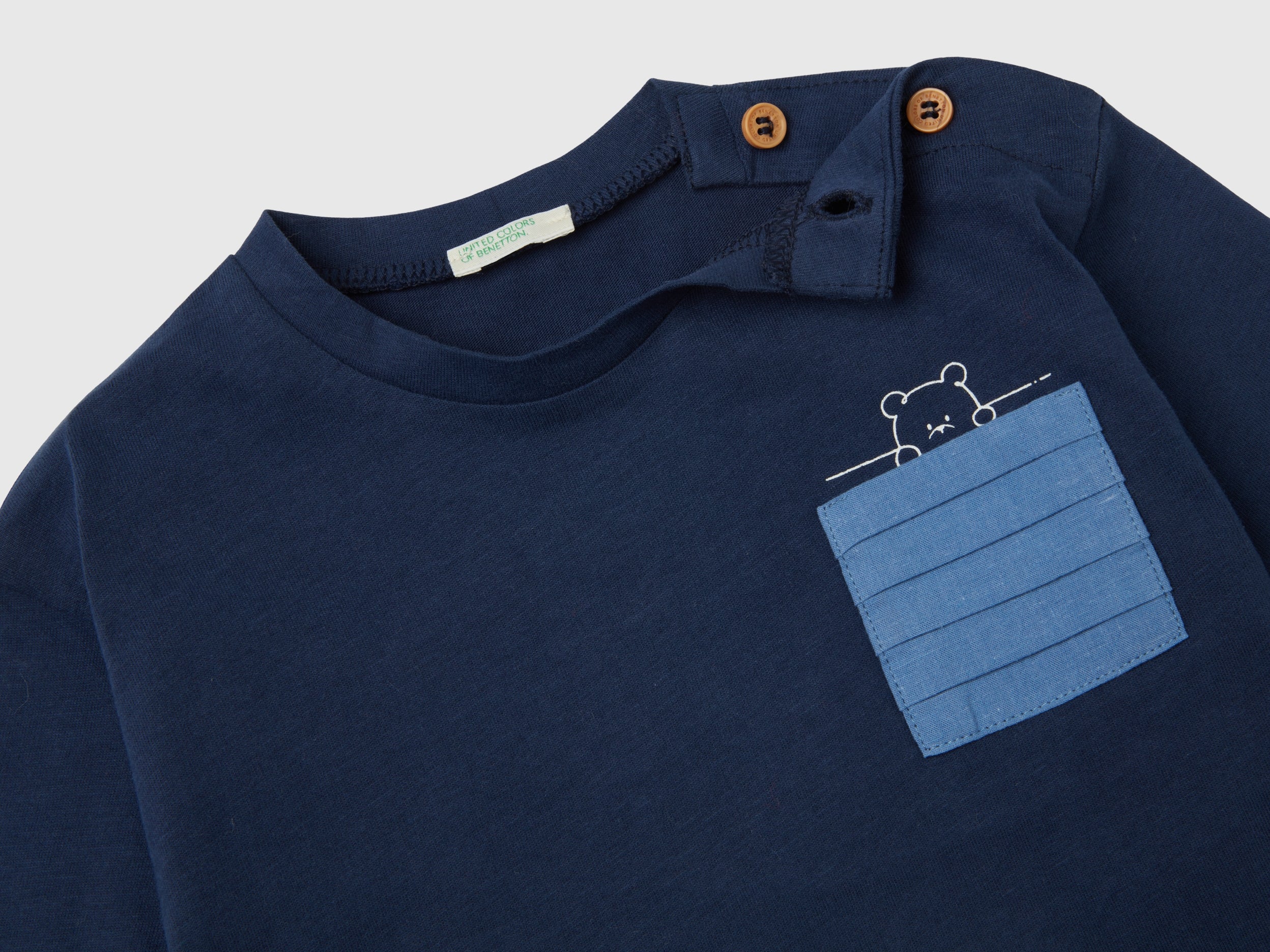 T-shirt com bolso pequeno plissado - ucb_image_DS1
