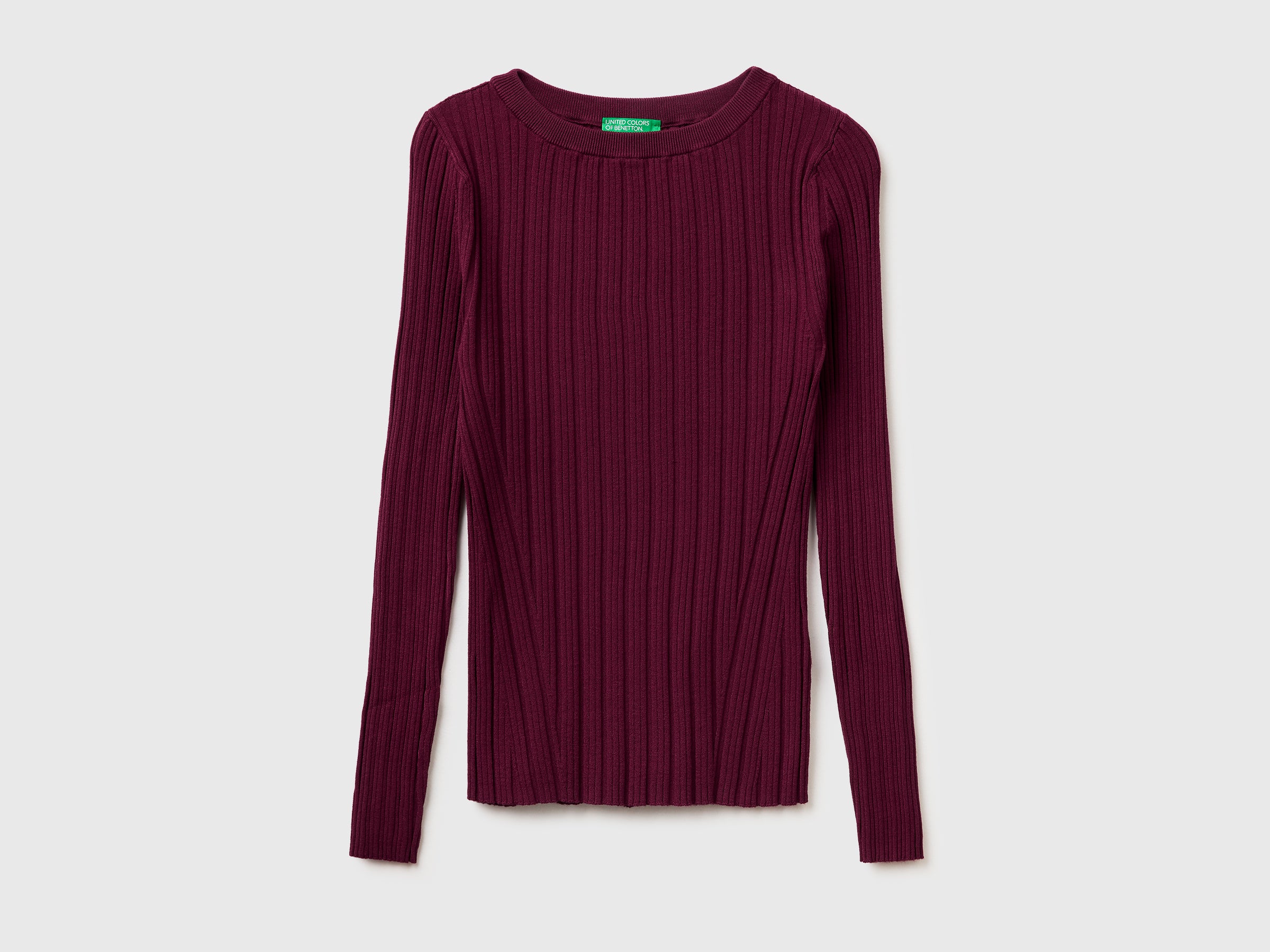 Fitted ribbed sweater - ucb_image_FS