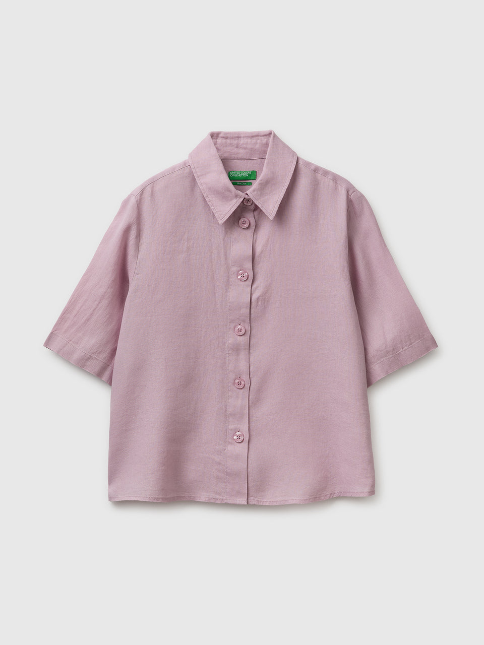 Short shirt in pure linen - ucb_image_FS