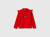T-shirt de gola alta com folhos - ucb_image_FS