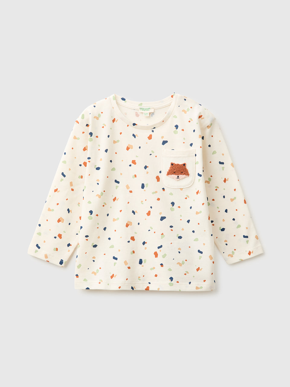 T-shirt com estampa padrão em algodão orgânico - ucb_image_FS