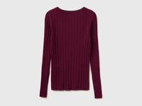 Fitted ribbed sweater - ucb_image_BS