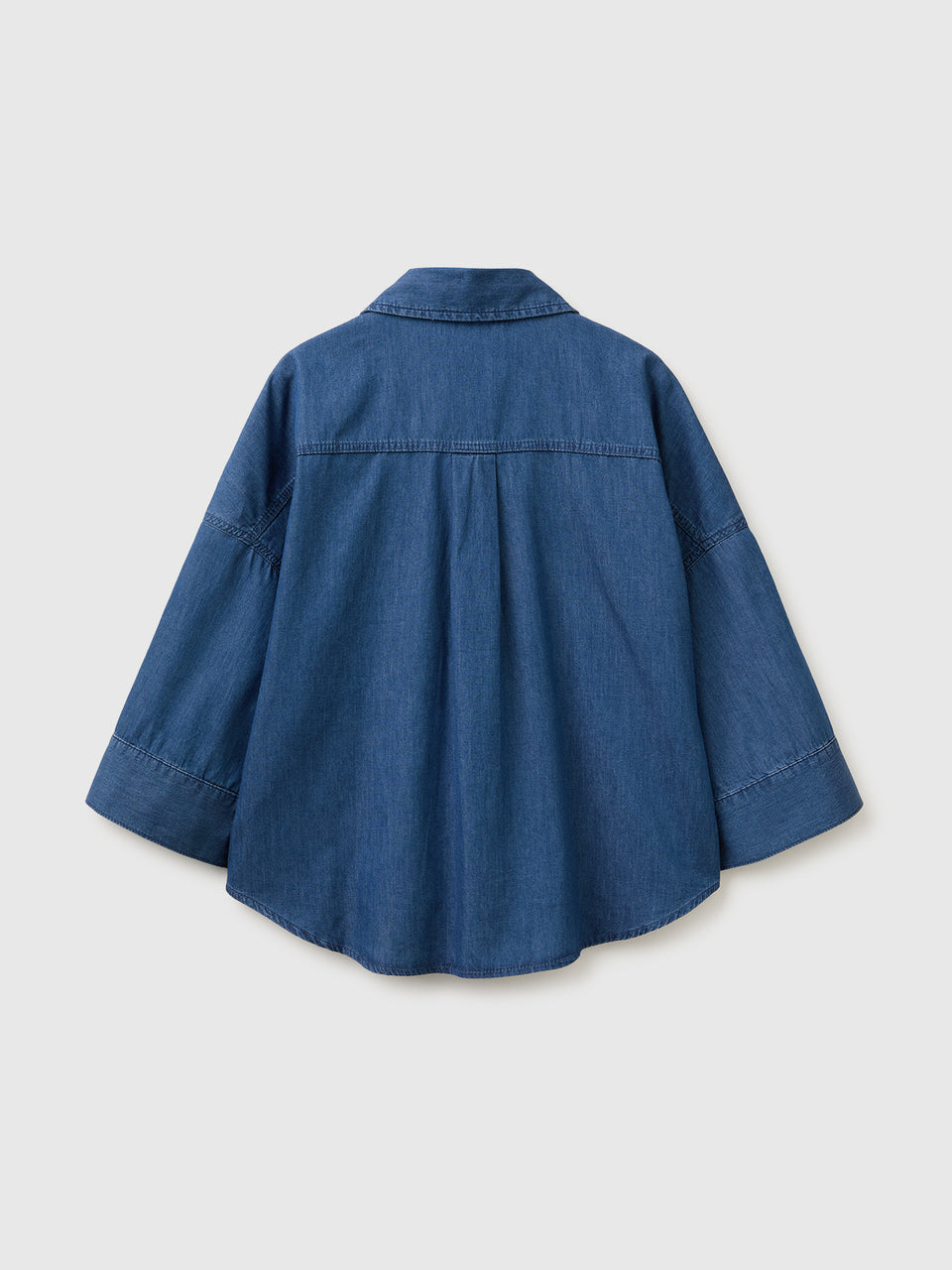 Camisa evasé em chambray - ucb_image_BS