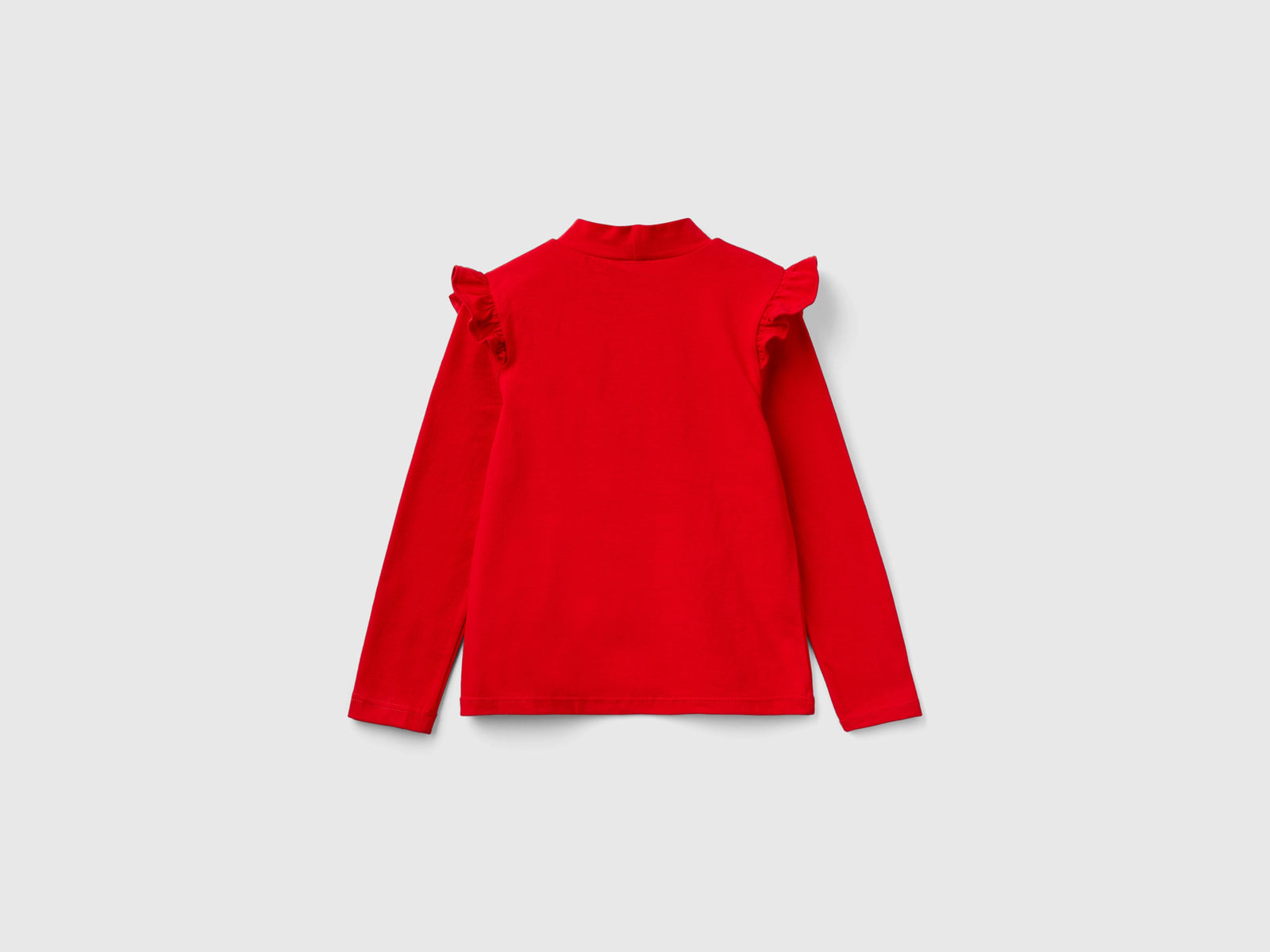 T-shirt de gola alta com folhos - ucb_image_BS