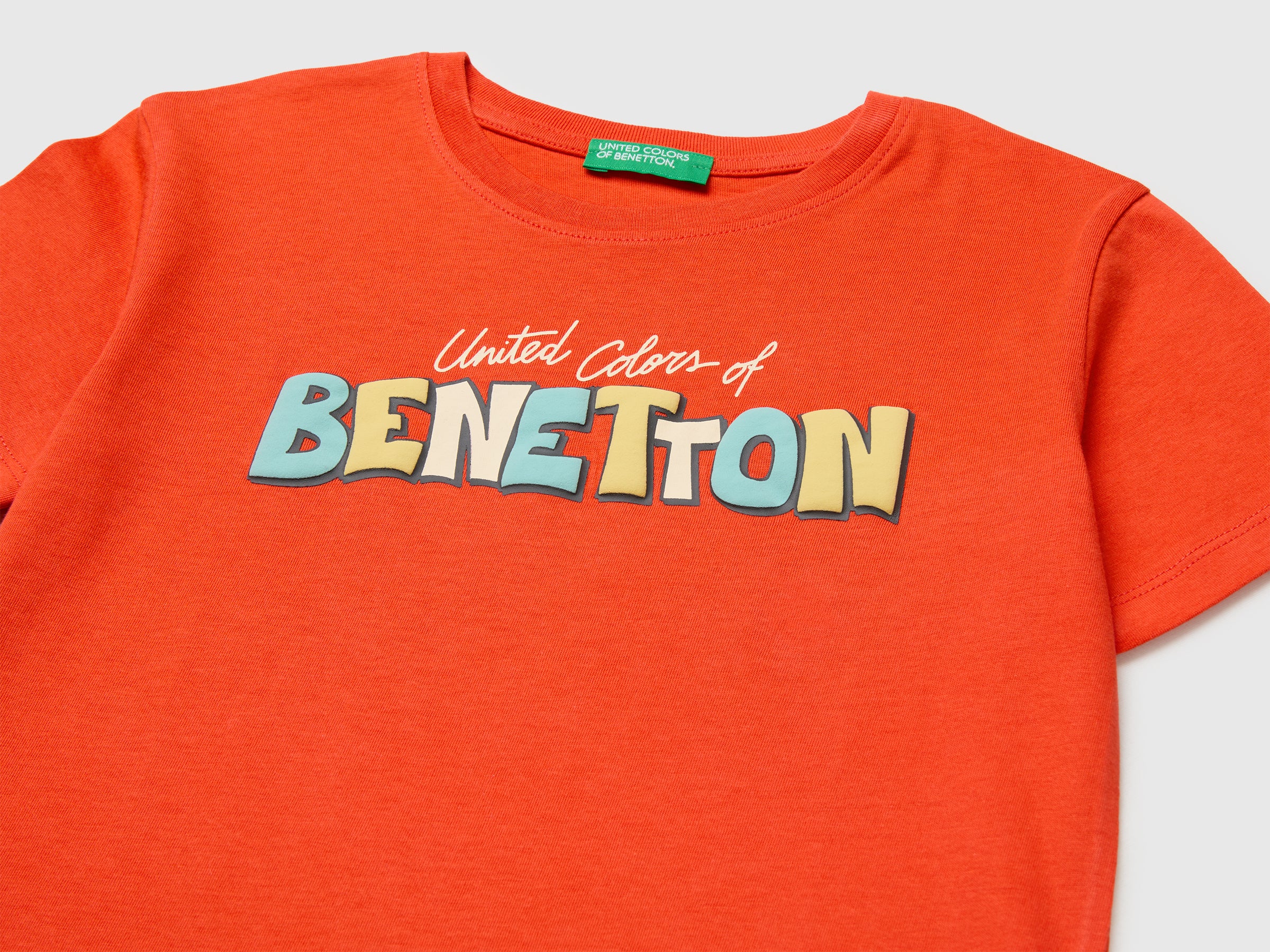 Organic cotton T-shirt with logo print - ucb_image_DS1