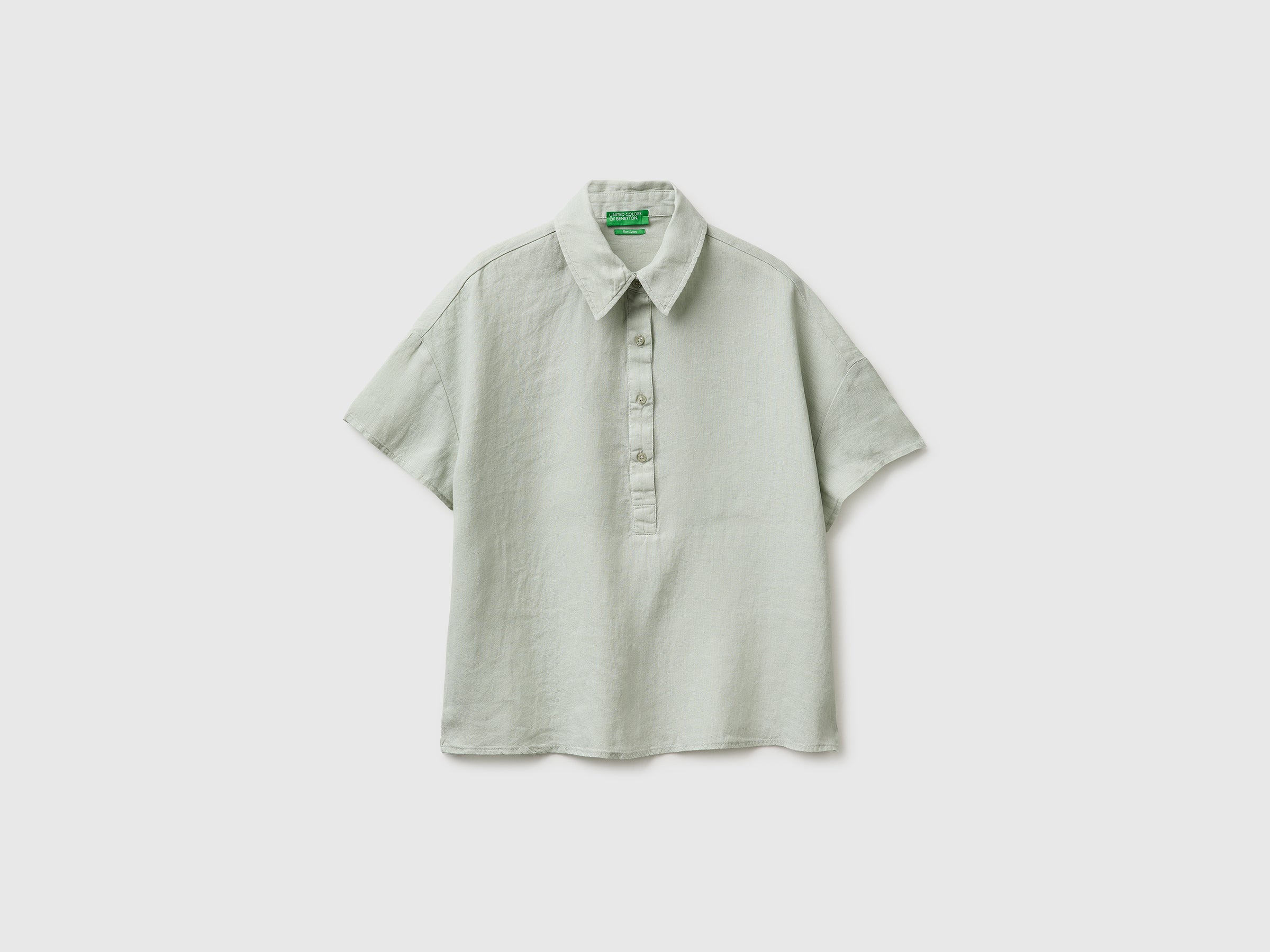 100% linen short-sleeved blouse - ucb_image_FS