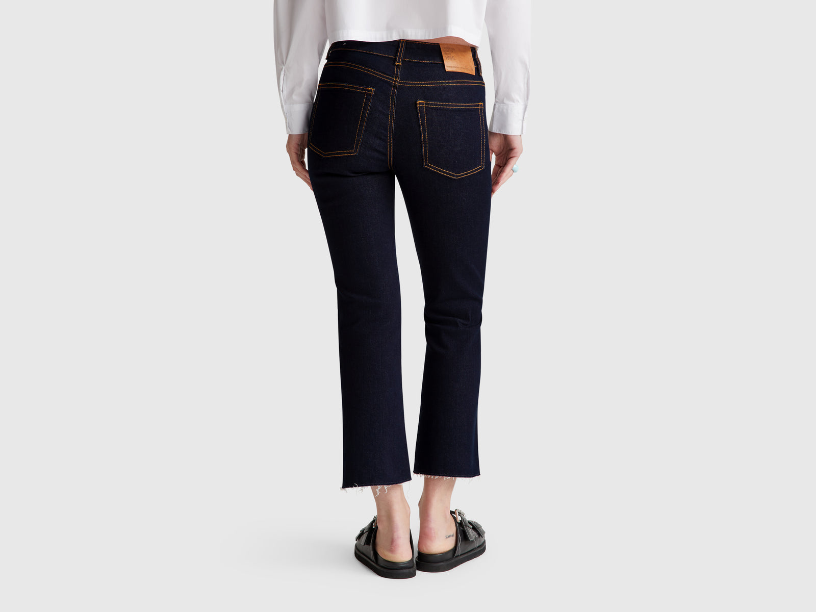 Jeans cropped em algodão  - ucb_image_B