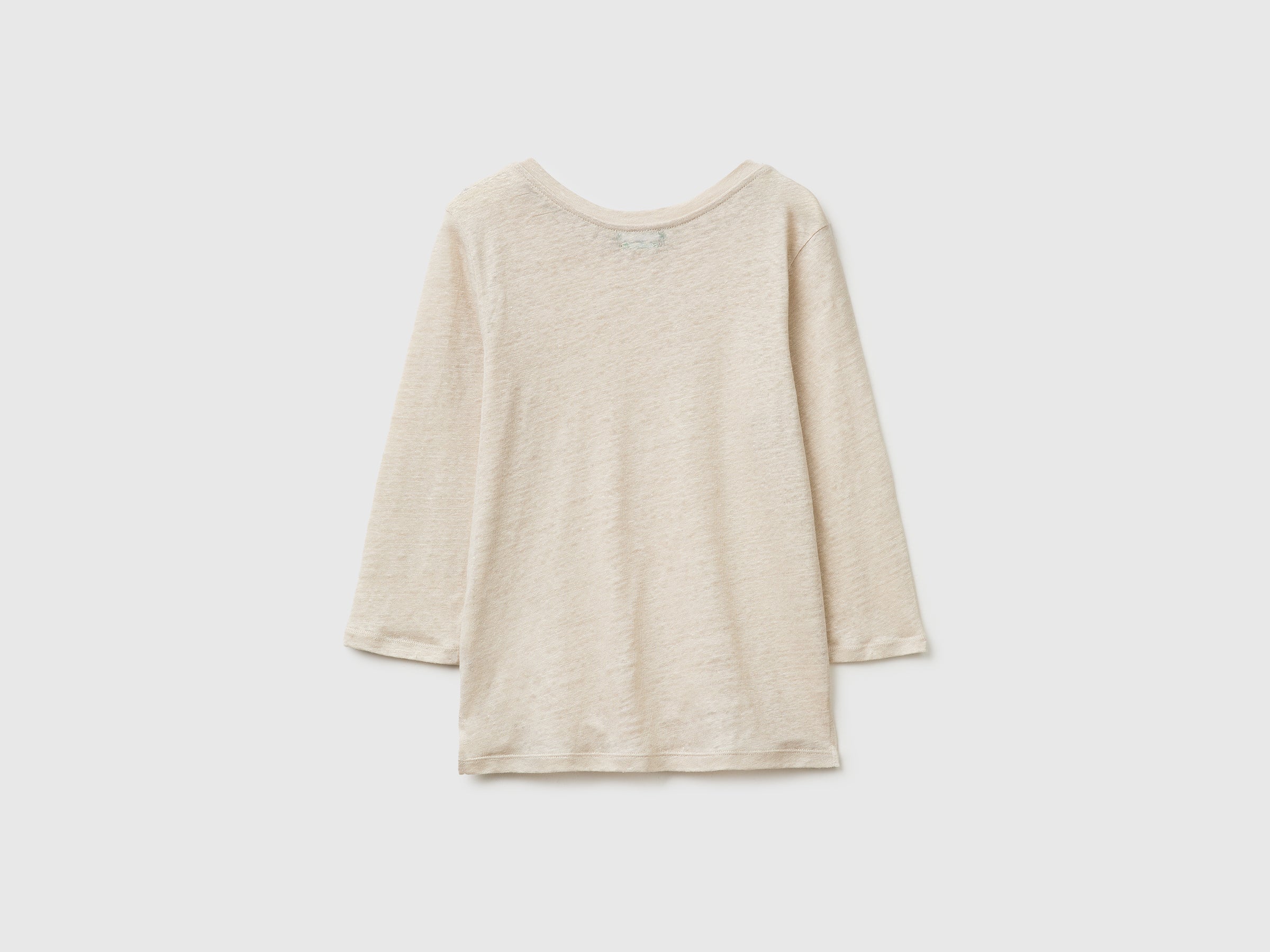 Boat-neck T-shirt in pure linen - ucb_image_BS