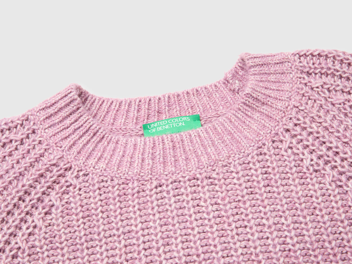 Camisola mélange em mistura de algodão e lã - ucb_image_DS1