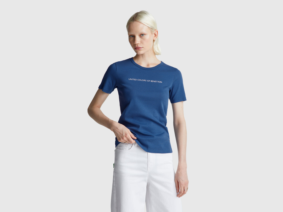 T-shirt 100% algodão com estampa logótipo glitter - ucb_image_F