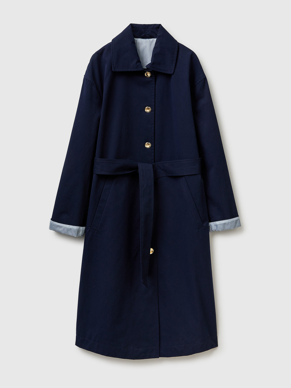 Long trench coat with striped lining - ucb_image_FS