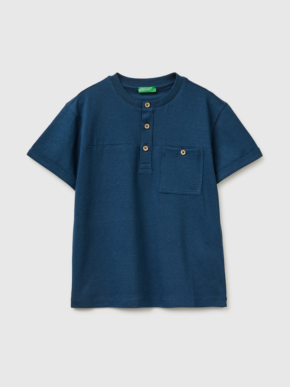Linen blend henley T-shirt - ucb_image_FS