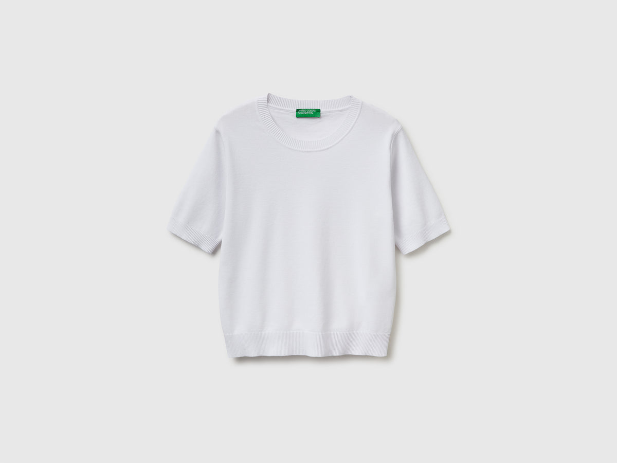 White short sleeve sweater - ucb_image_FS