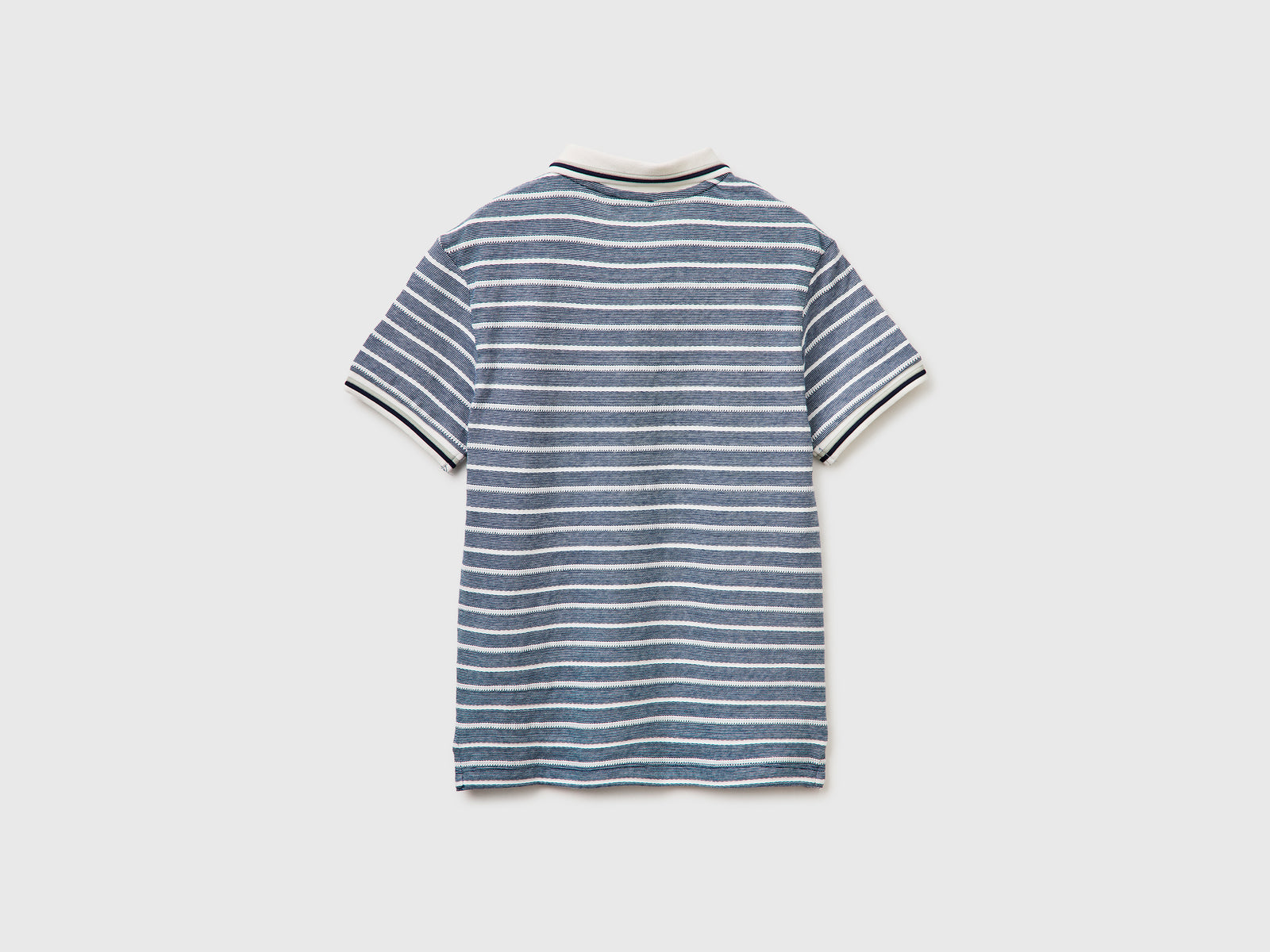 Striped polo shirt with patch - ucb_image_BS