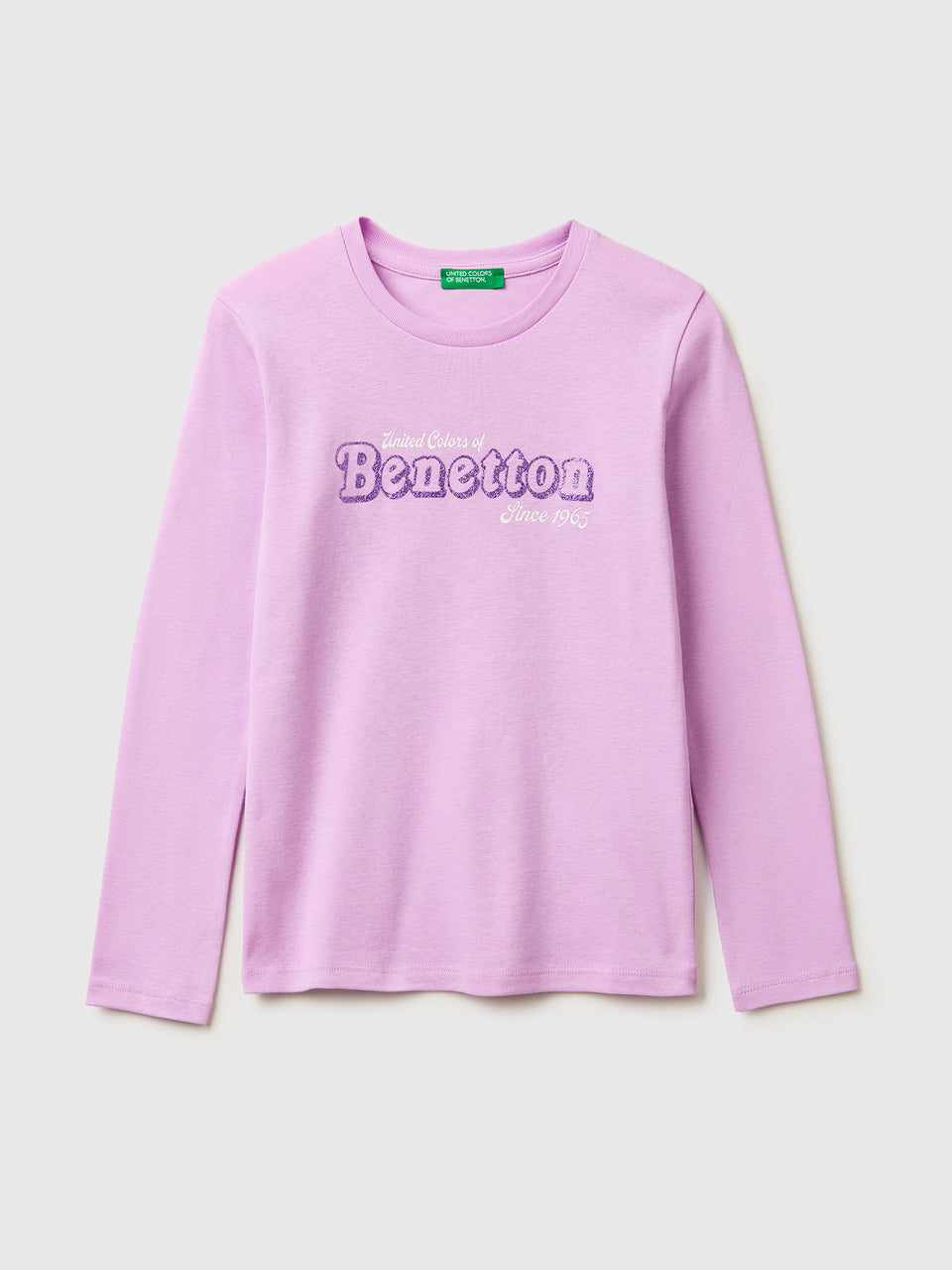 T-shirt with glittery logo in organic cotton - ucb_image_FS