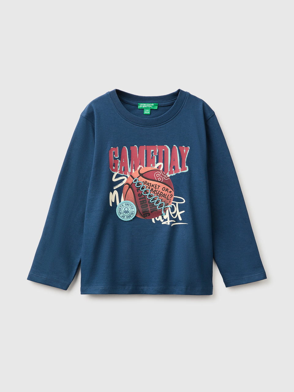 T-shirt com estampa e bordado - ucb_image_FS