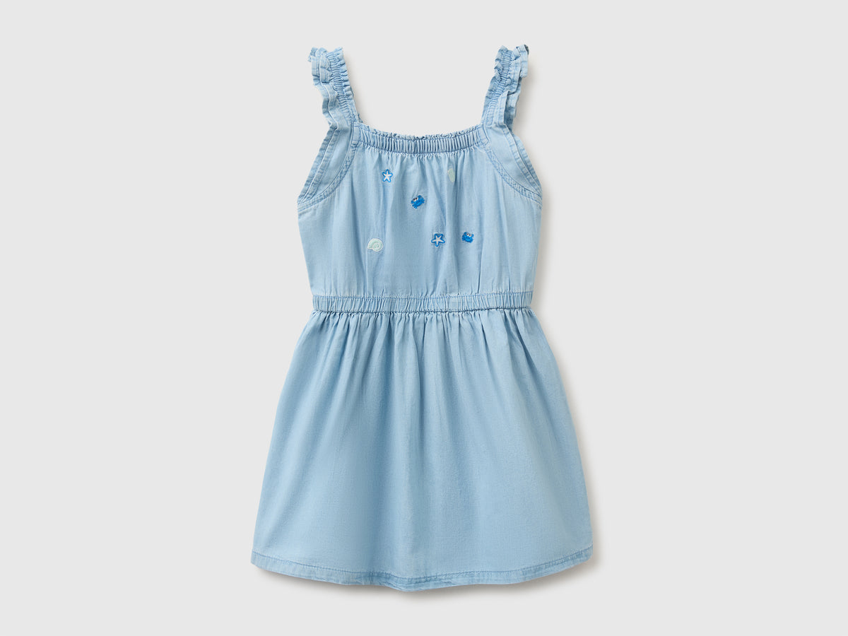 Chambray dress with embroidery - ucb_image_FS
