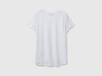 Crew neck T-shirt in pure linen - ucb_image_BS