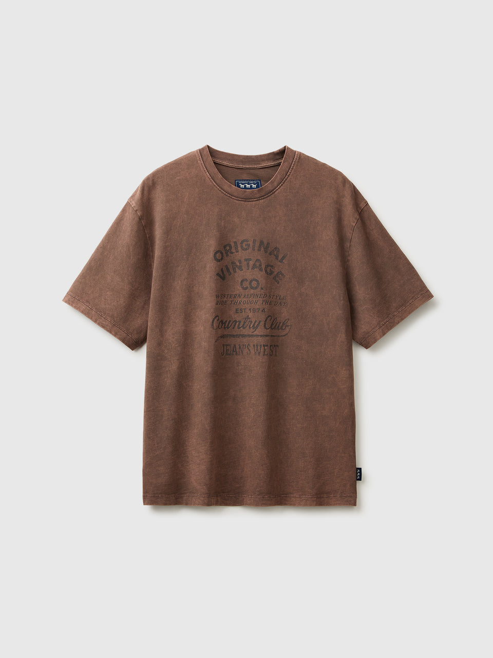 T-shirt lavagem vintage com estampa - ucb_image_FS