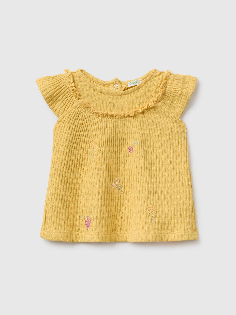 T-shirt com folhos e flores - ucb_image_FS