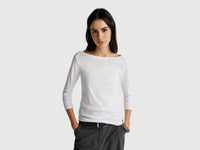 T-shirt com decote à barco - ucb_image_F