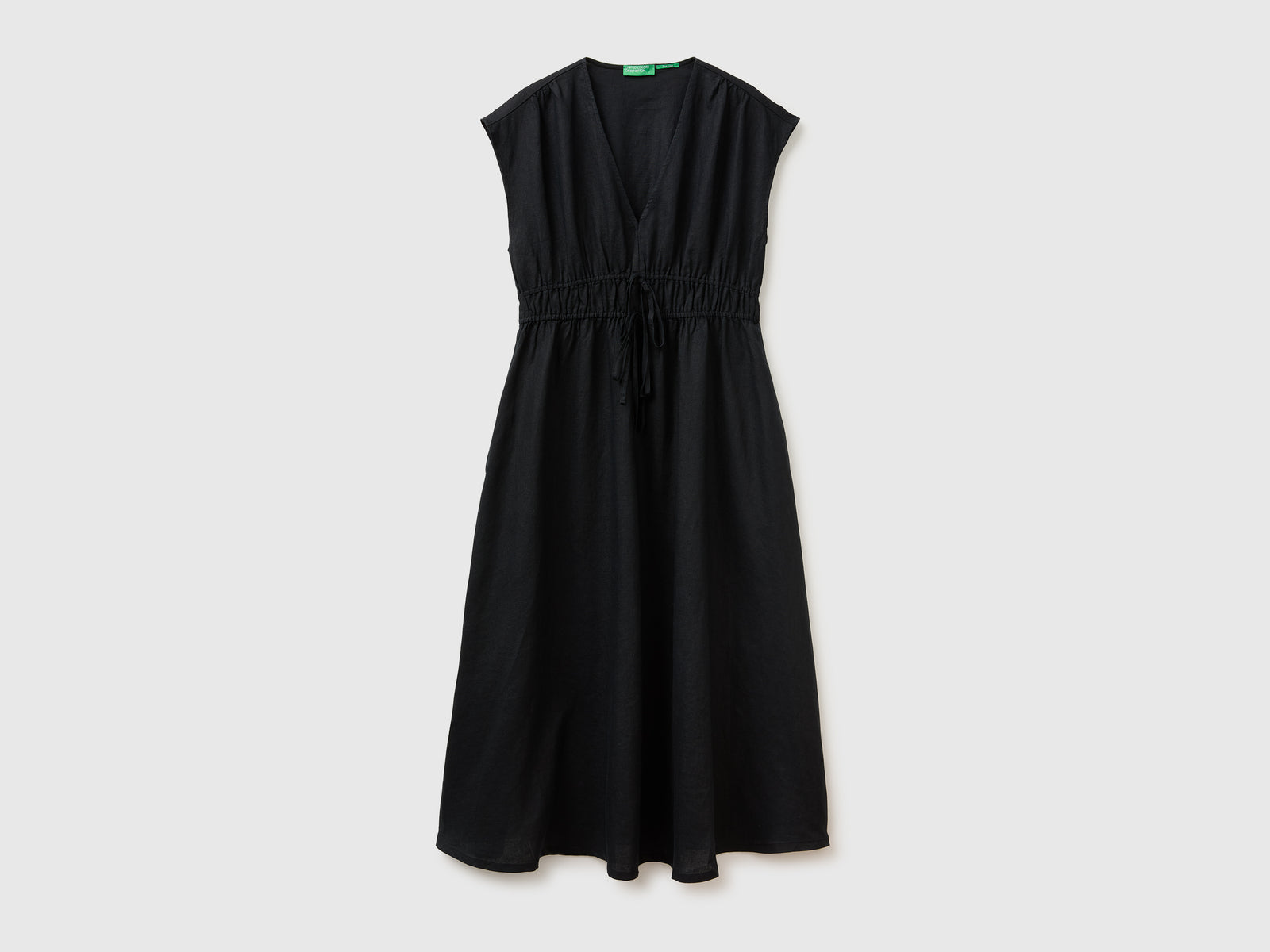 Vestido evasé em linho puro - ucb_image_FS