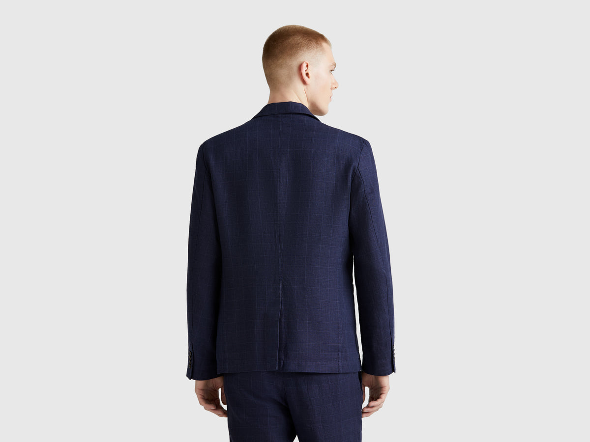 Blazer riscado em mistura de linho - ucb_image_B