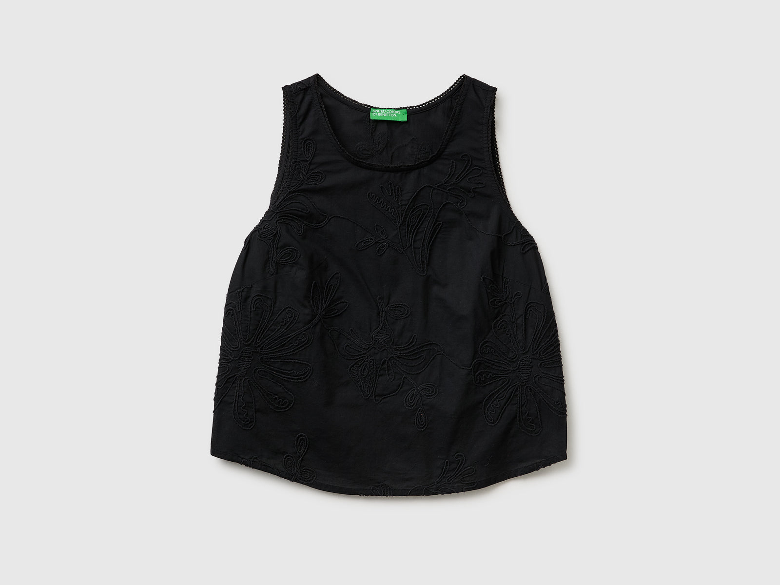 Tank top with floral embroidery - ucb_image_FS