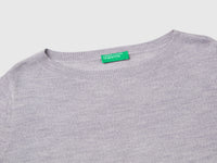 100% Merino wool boat neck sweater - ucb_image_DS1