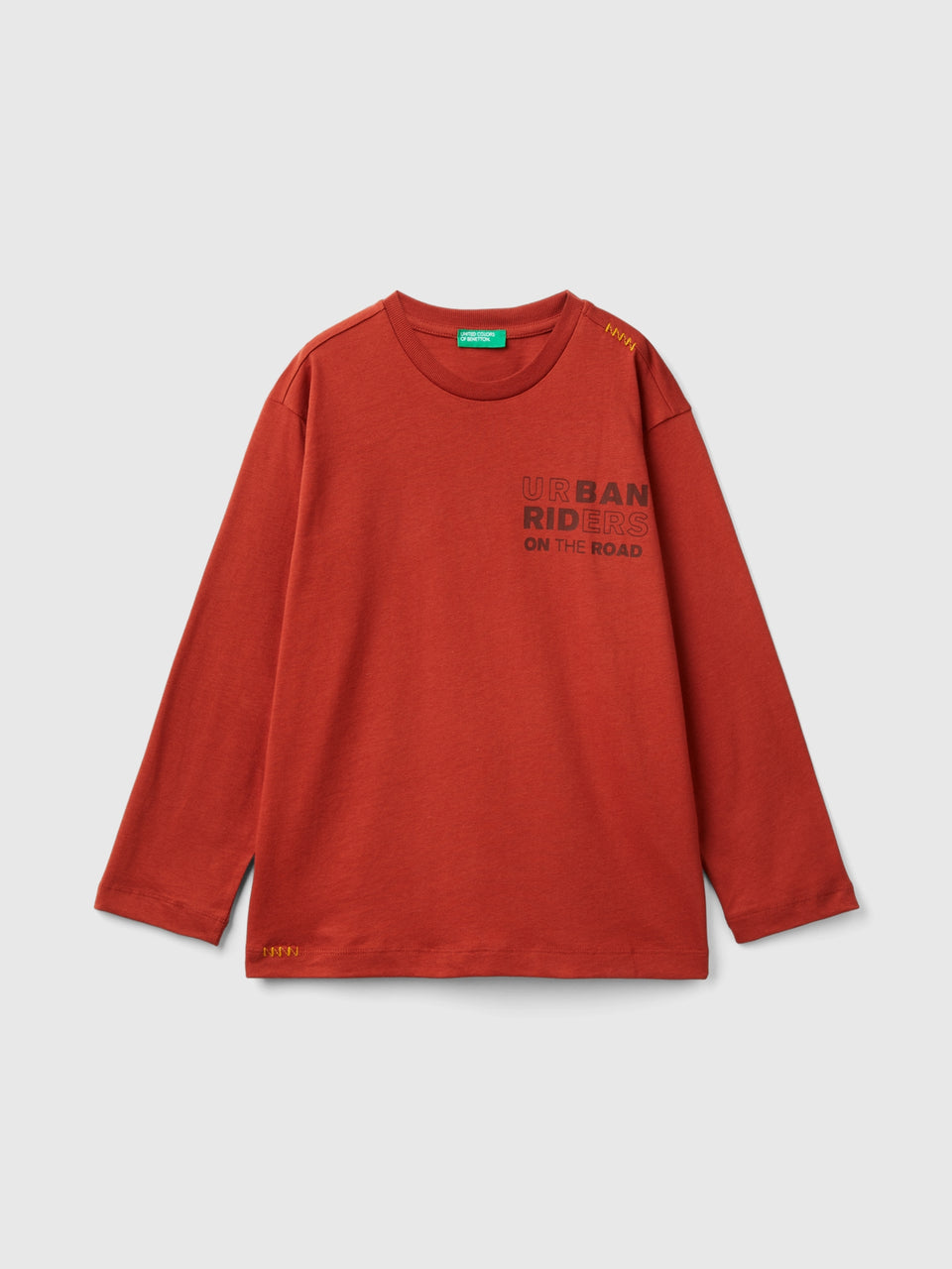 T-shirt em algodão quente com estampa slogan - ucb_image_FS