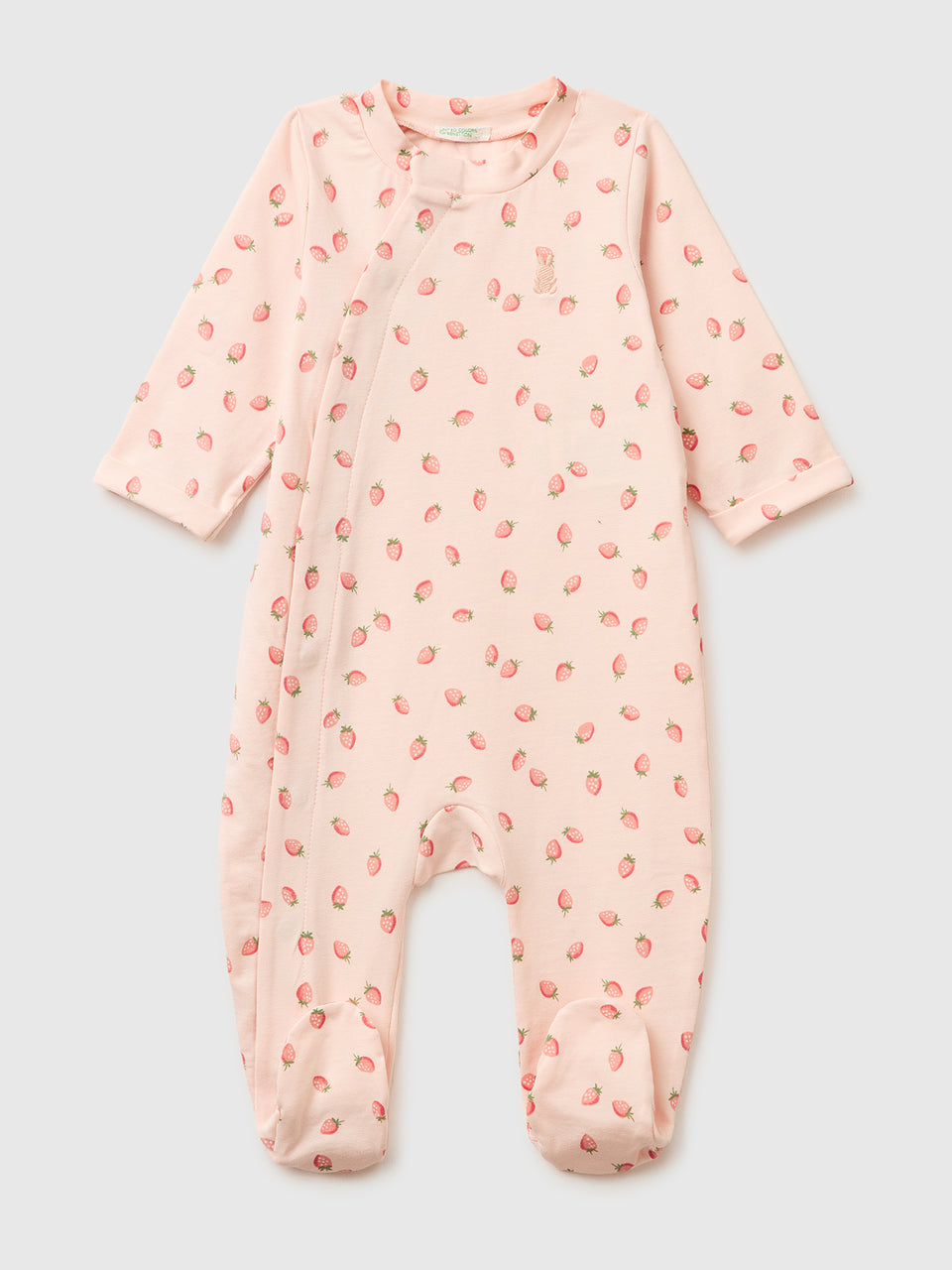 Patterned onesie in stretch organic cotton - ucb_image_FS