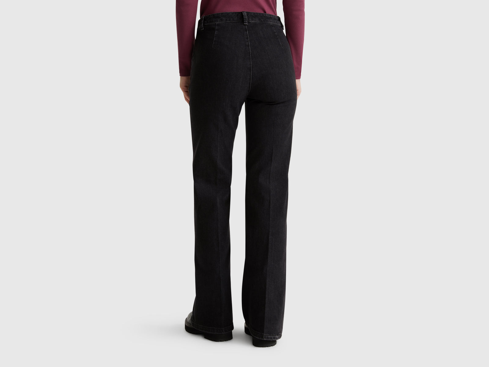 Jeans flare com fecho de correr - ucb_image_B