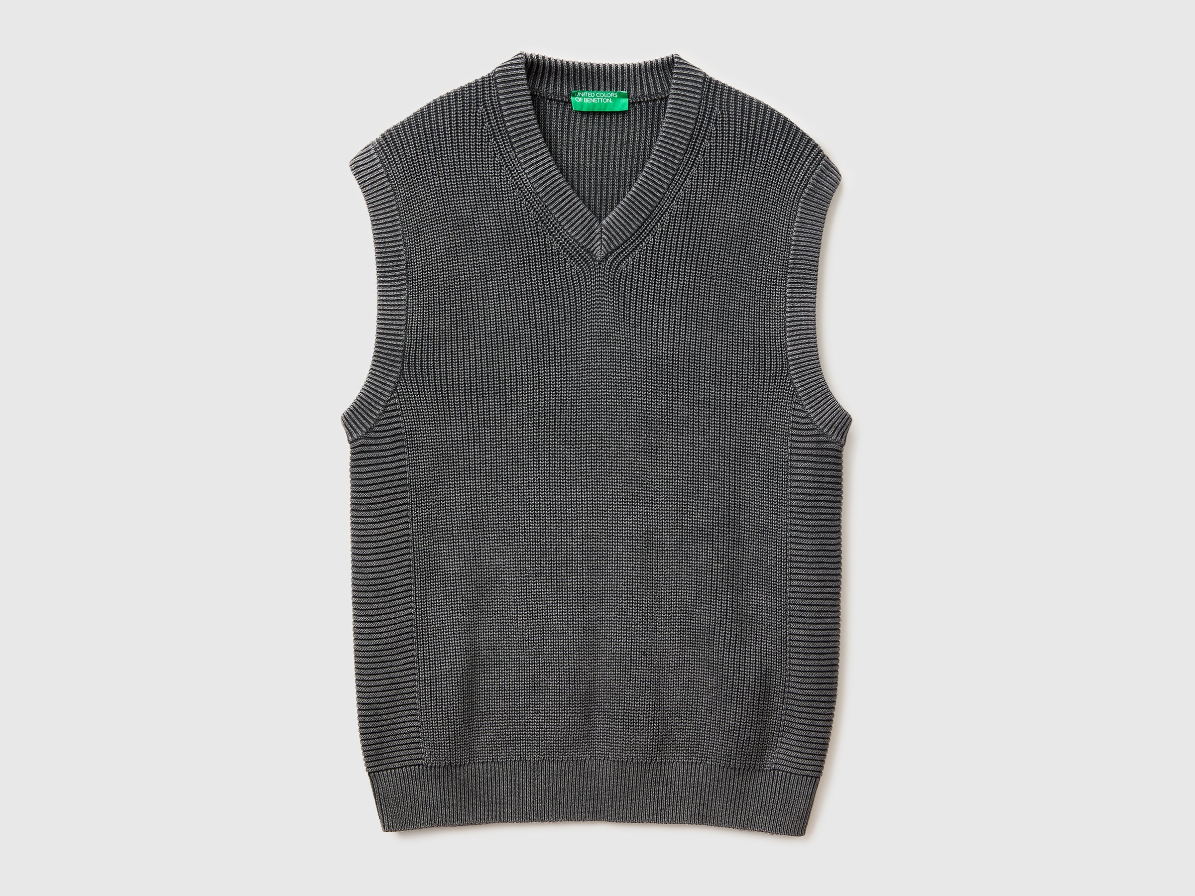 Stone washed regular fit vest - ucb_image_FS