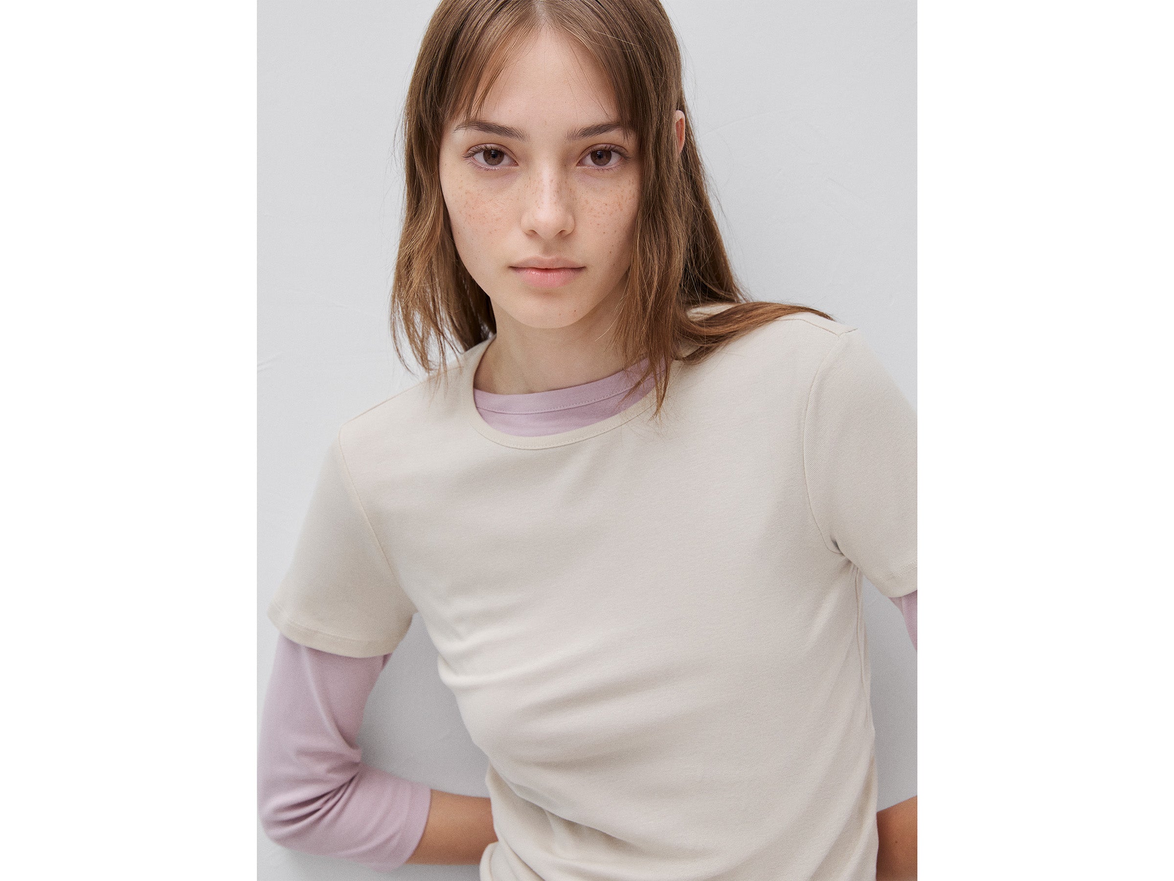 T-shirt de gola redonda slim fit - ucb_image_FY
