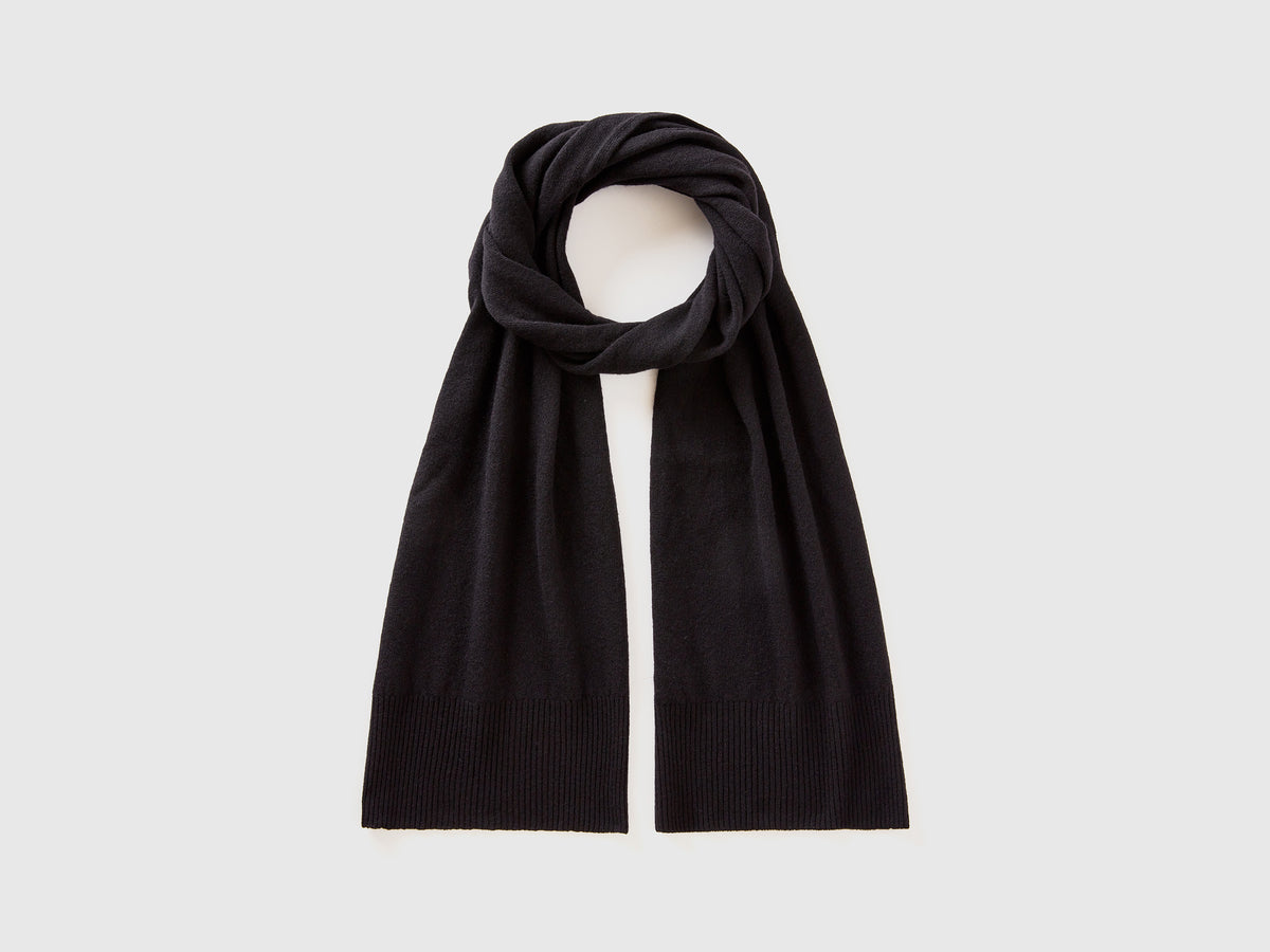 Écharpe preta em pura lã Merino - ucb_image_FS