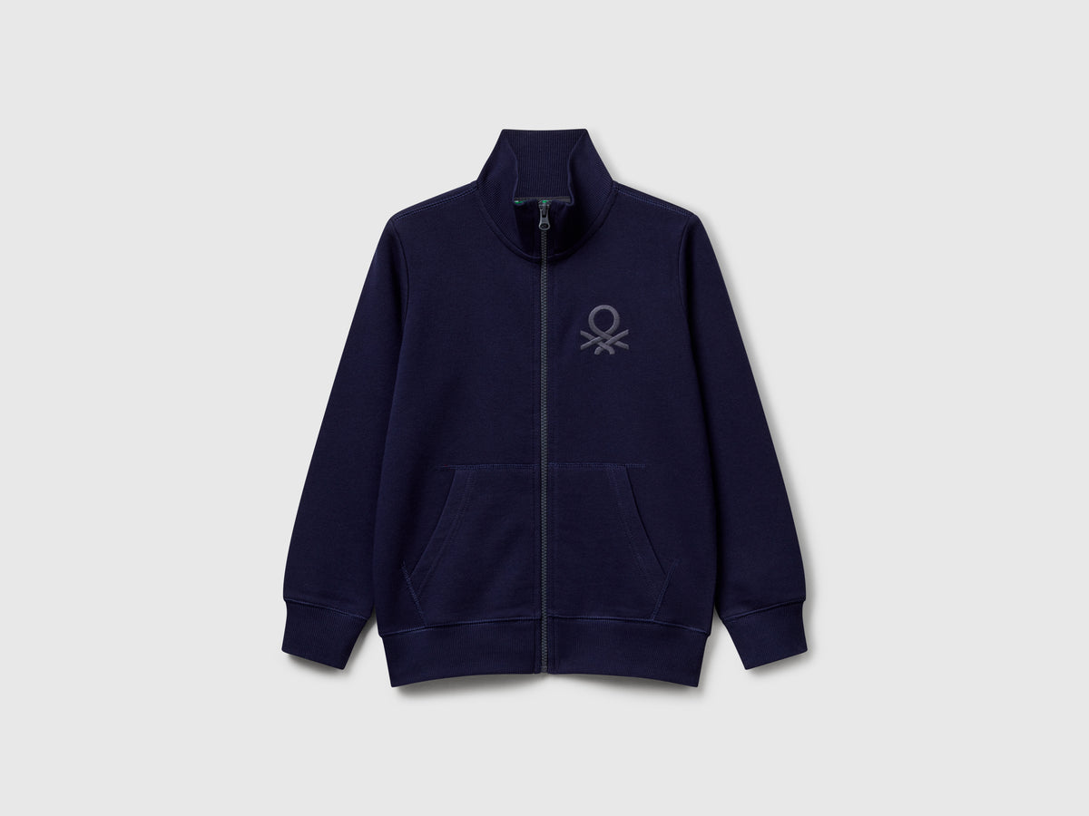 Pure cotton sweatshirt with zipper - ucb_image_FS