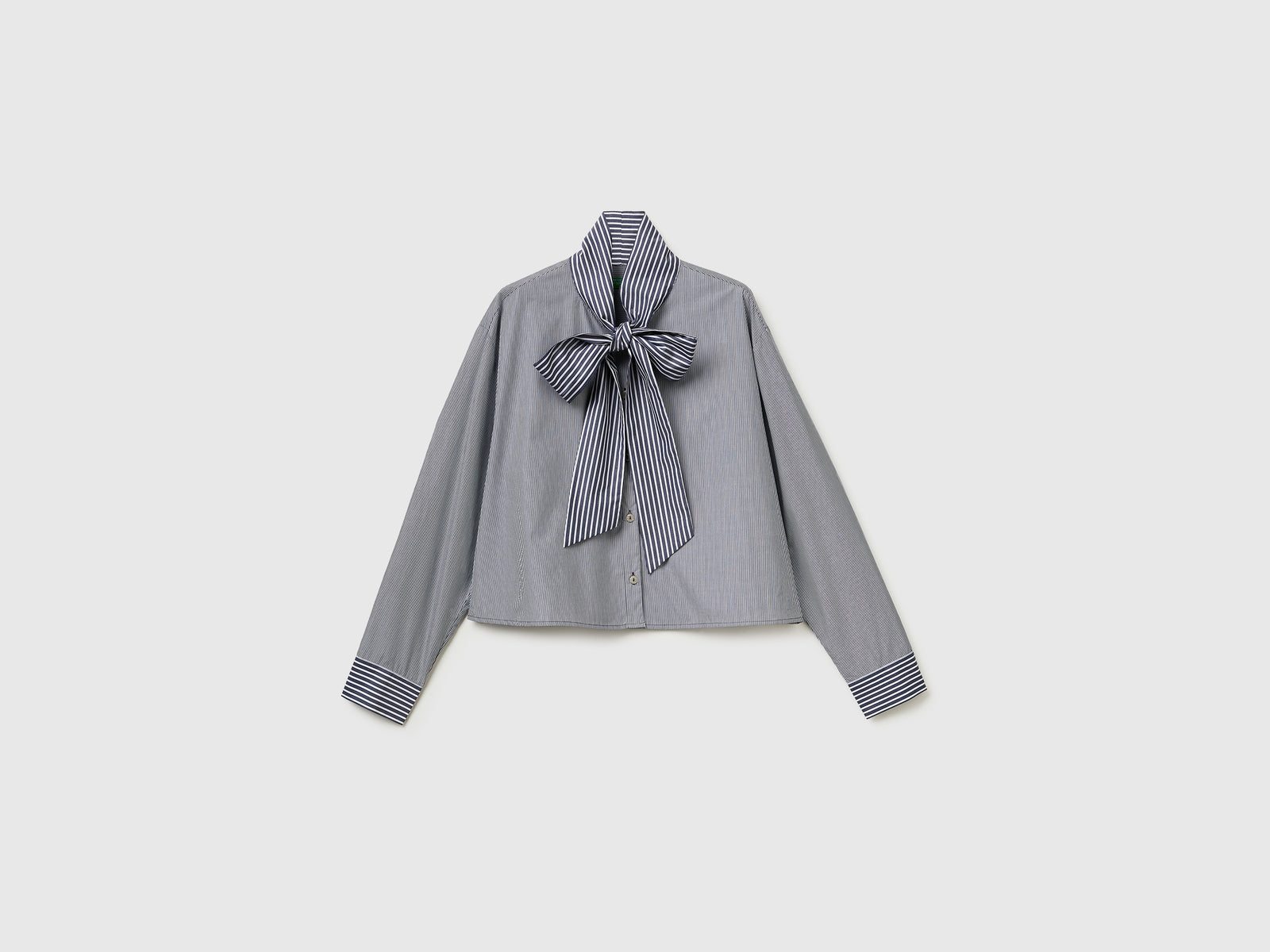 Striped crop shirt with bow - ucb_image_FS