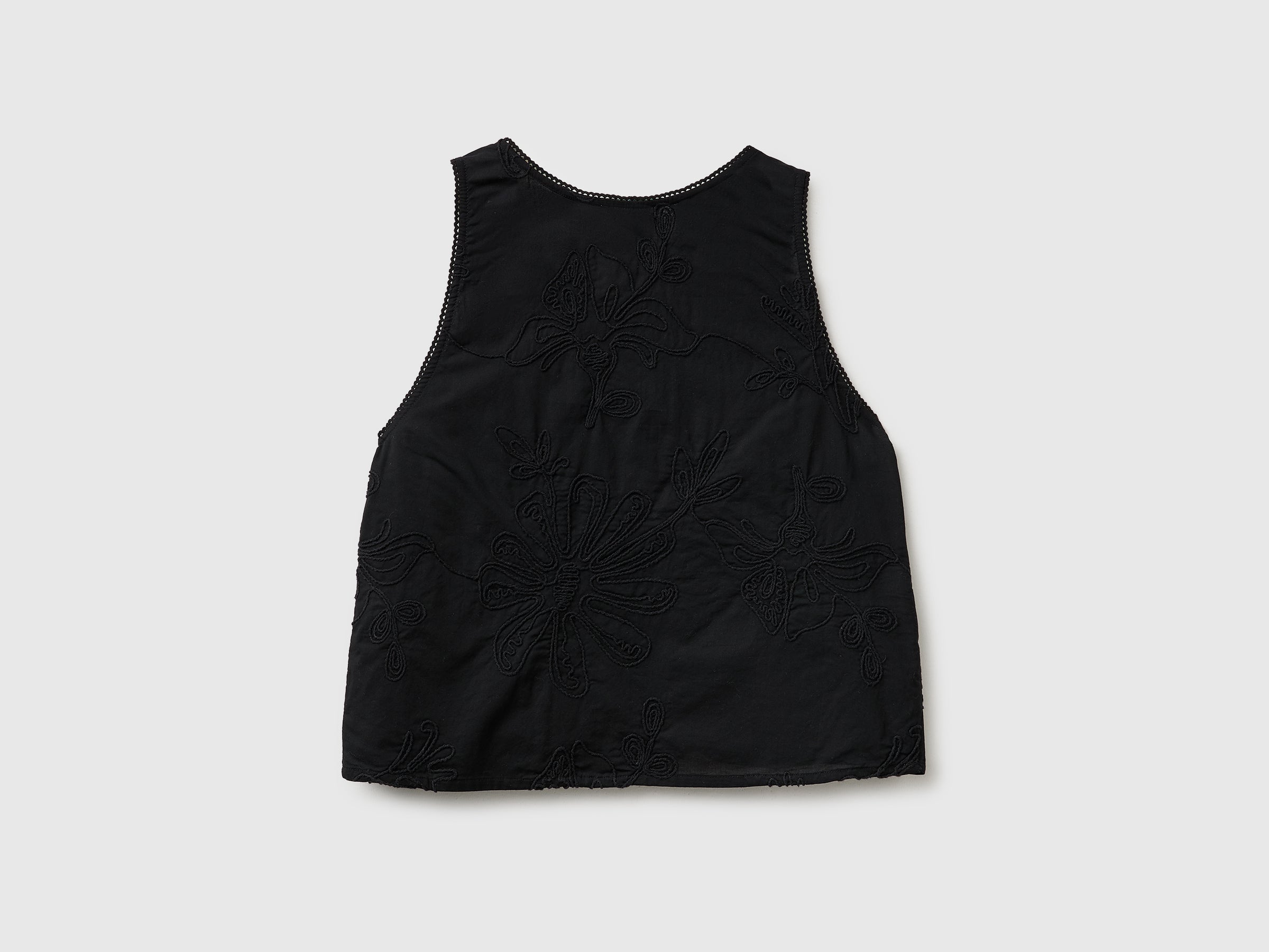 Tank top with floral embroidery - ucb_image_BS