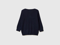 Dark blue sweater with boat neck - ucb_image_BS