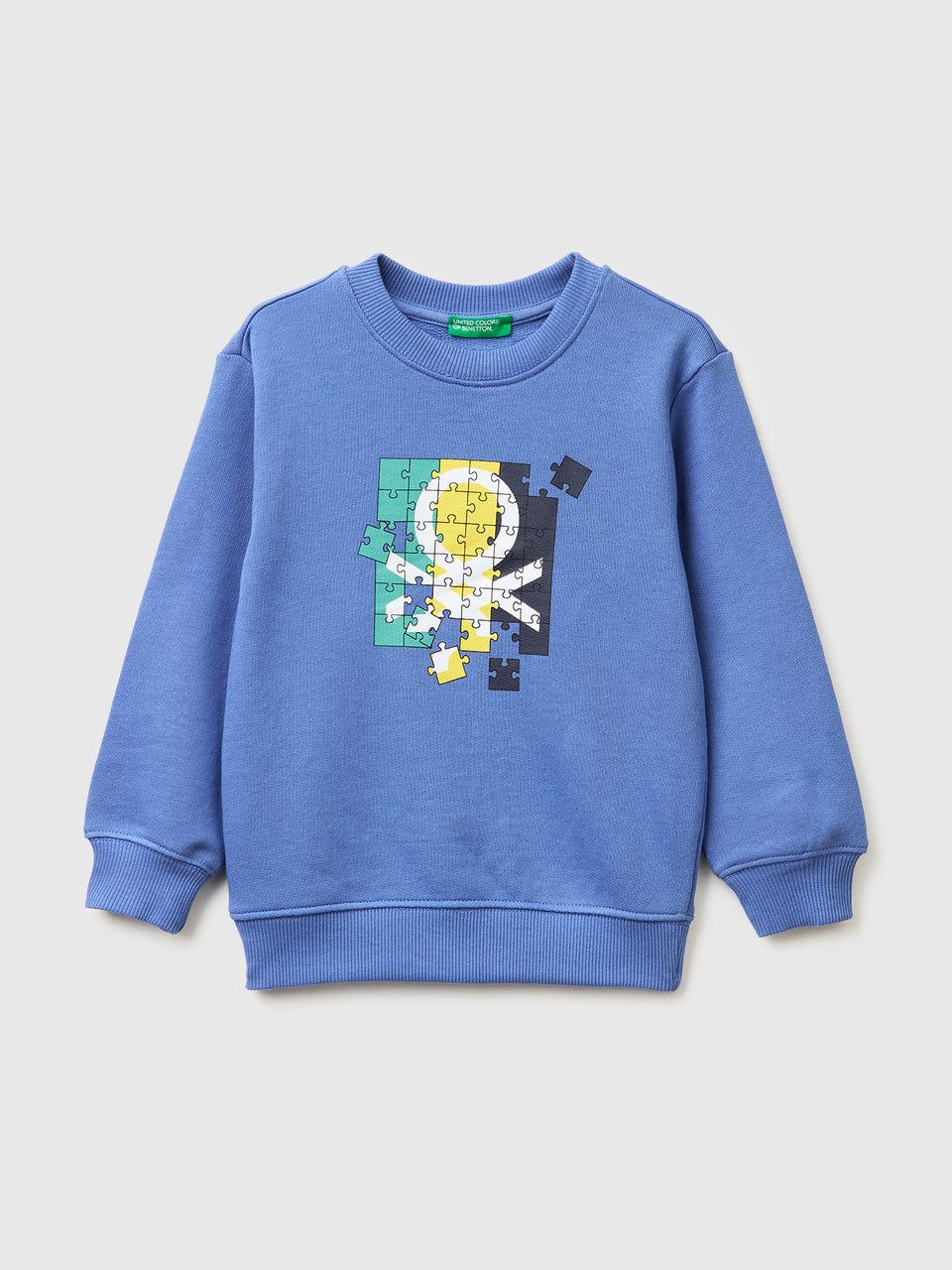 Organic cotton sweatshirt with logo print - ucb_image_FS