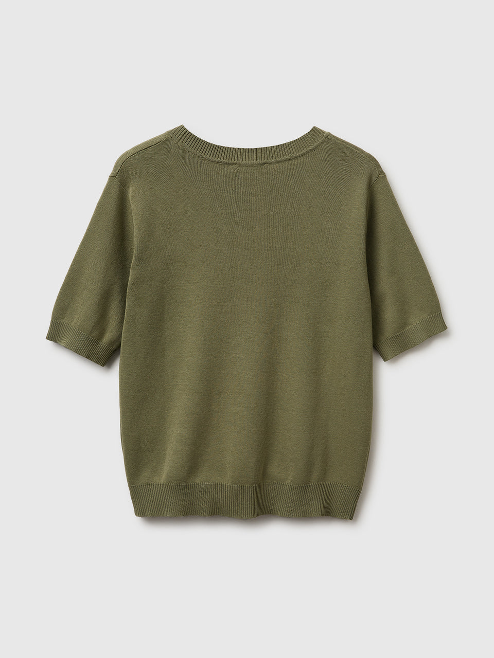 Olive green short sleeve sweater - ucb_image_BS