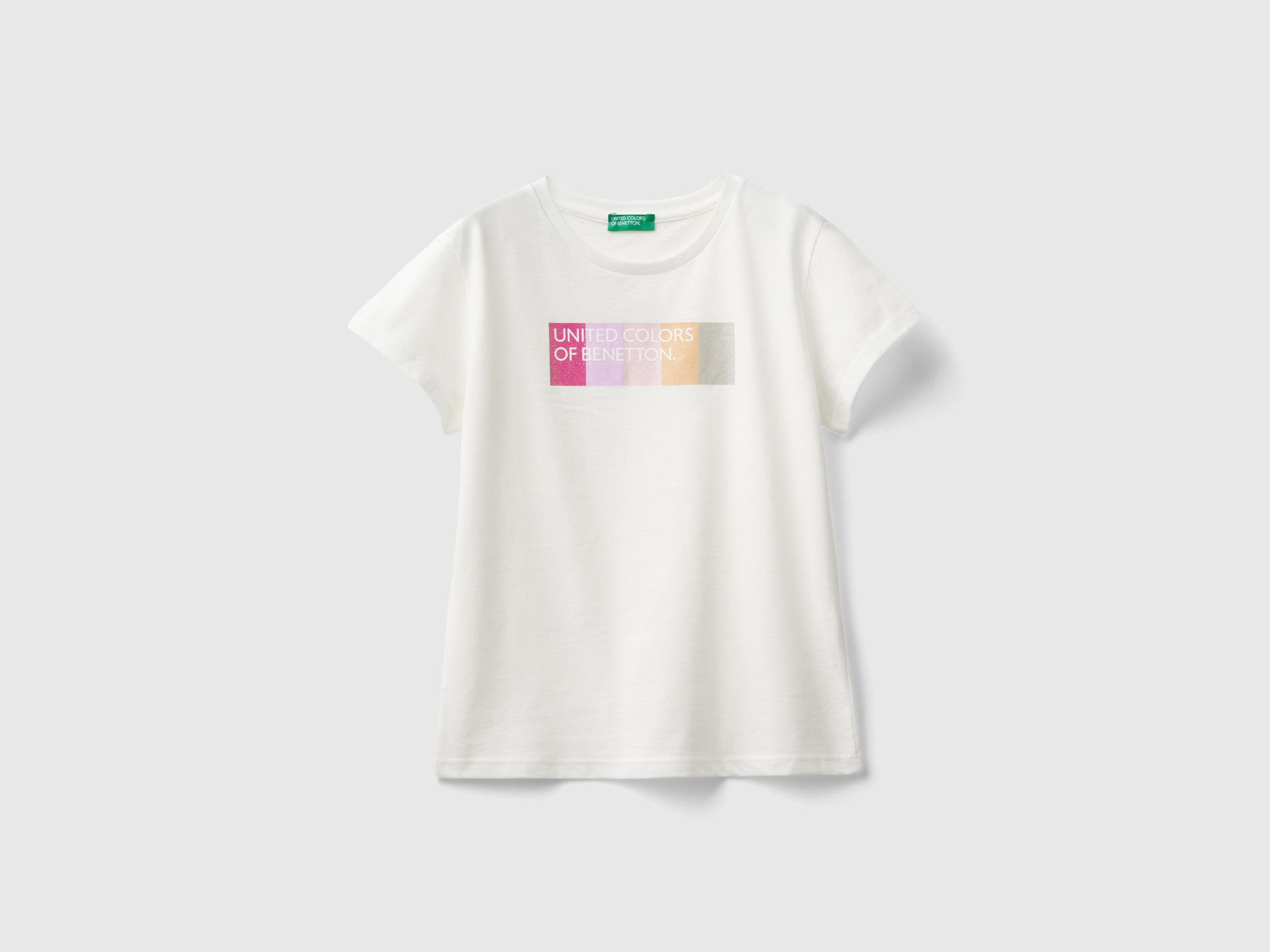 T-shirt com logótipo glitter em algodão orgânico - ucb_image_FS