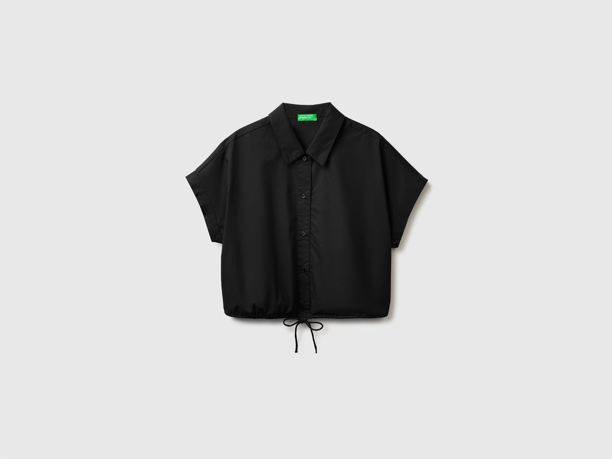 Camisa cropped com cordão de ajuste - ucb_image_FS