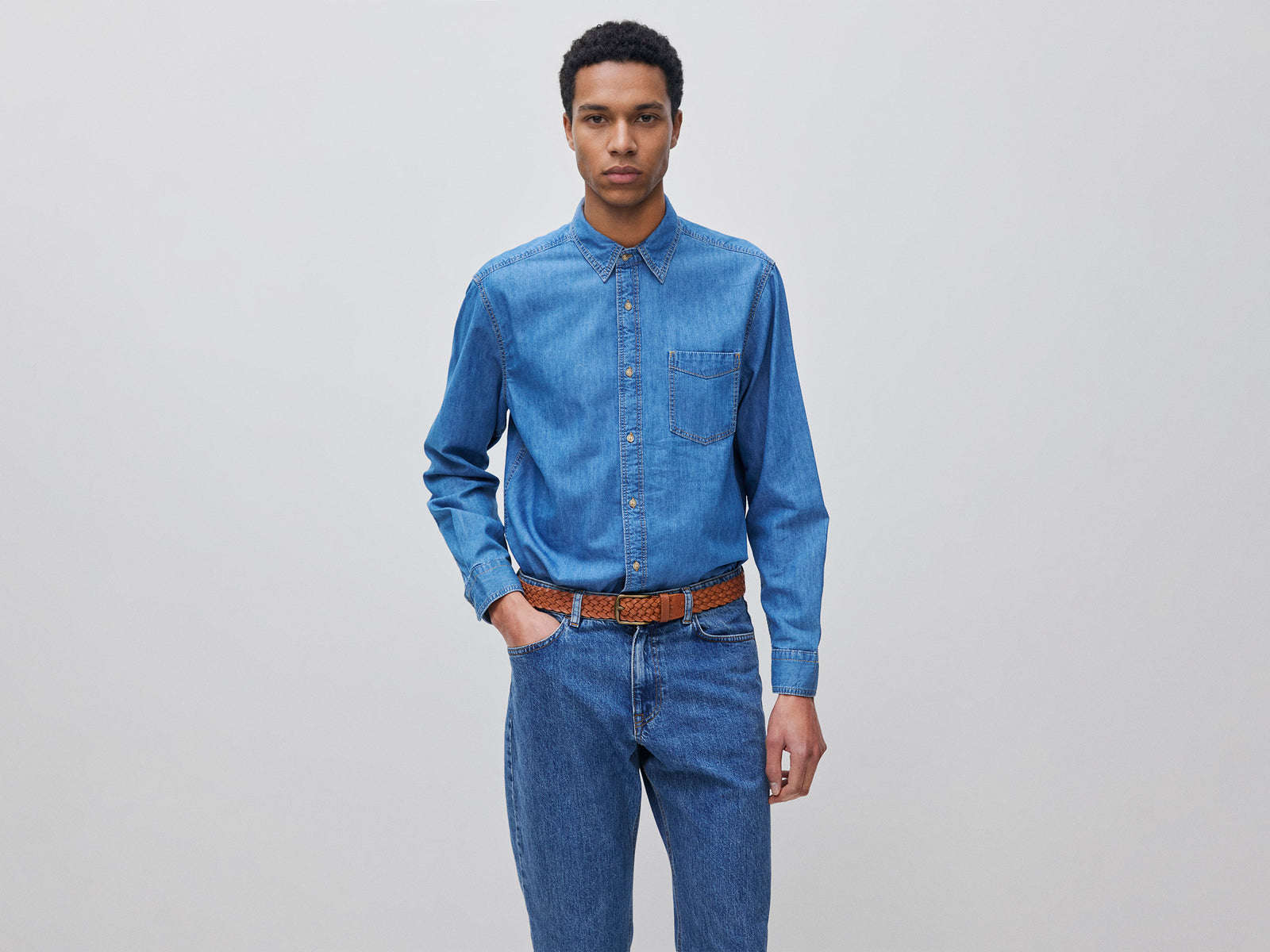 Denim shirt